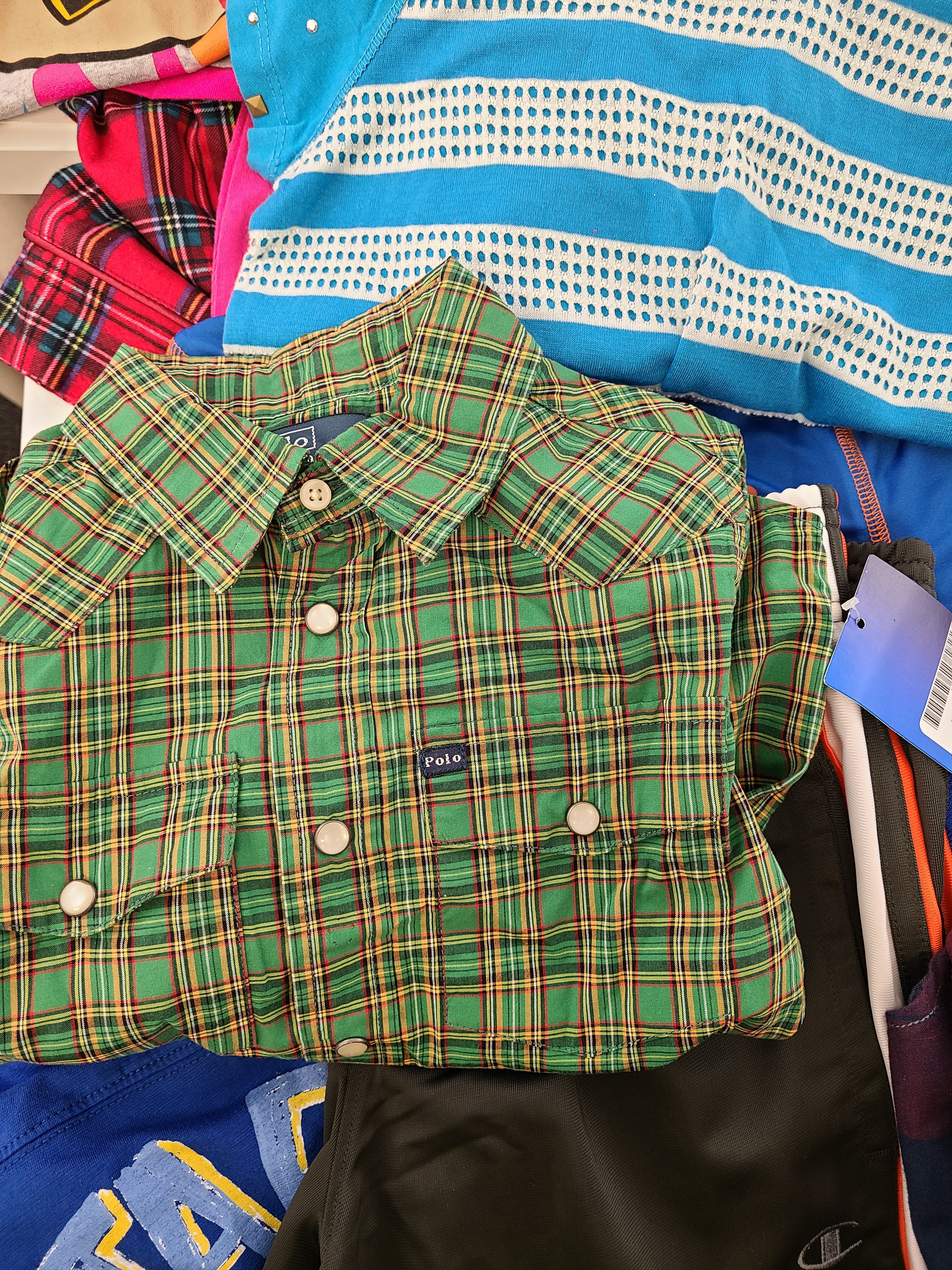 Kid's Clothing Wholesale Lot Polo Ralph Lauren, Lucky Brand, DKNY, Puma, Champion, American Apparel, Angry Birds, Aqua, Jessica Simpson, Tempted and more, 35 Units, Shelf Pulls, MSRP $997.76