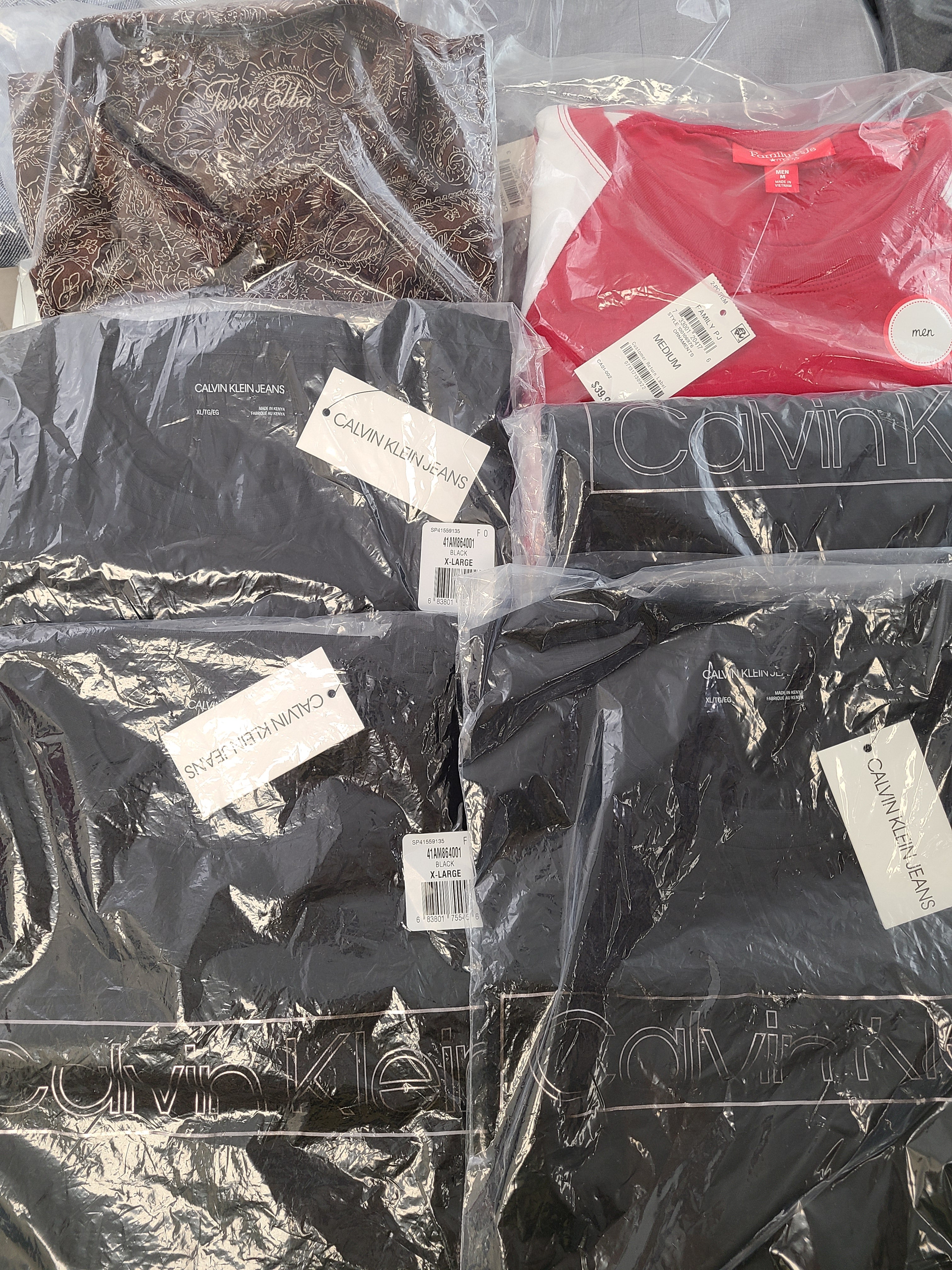 Men's Clothing Wholesale Lot Calvin Klein, Tasso Elba, Club Room, INC, Alfani and more, 25 Units, New, MSRP $1,756.49