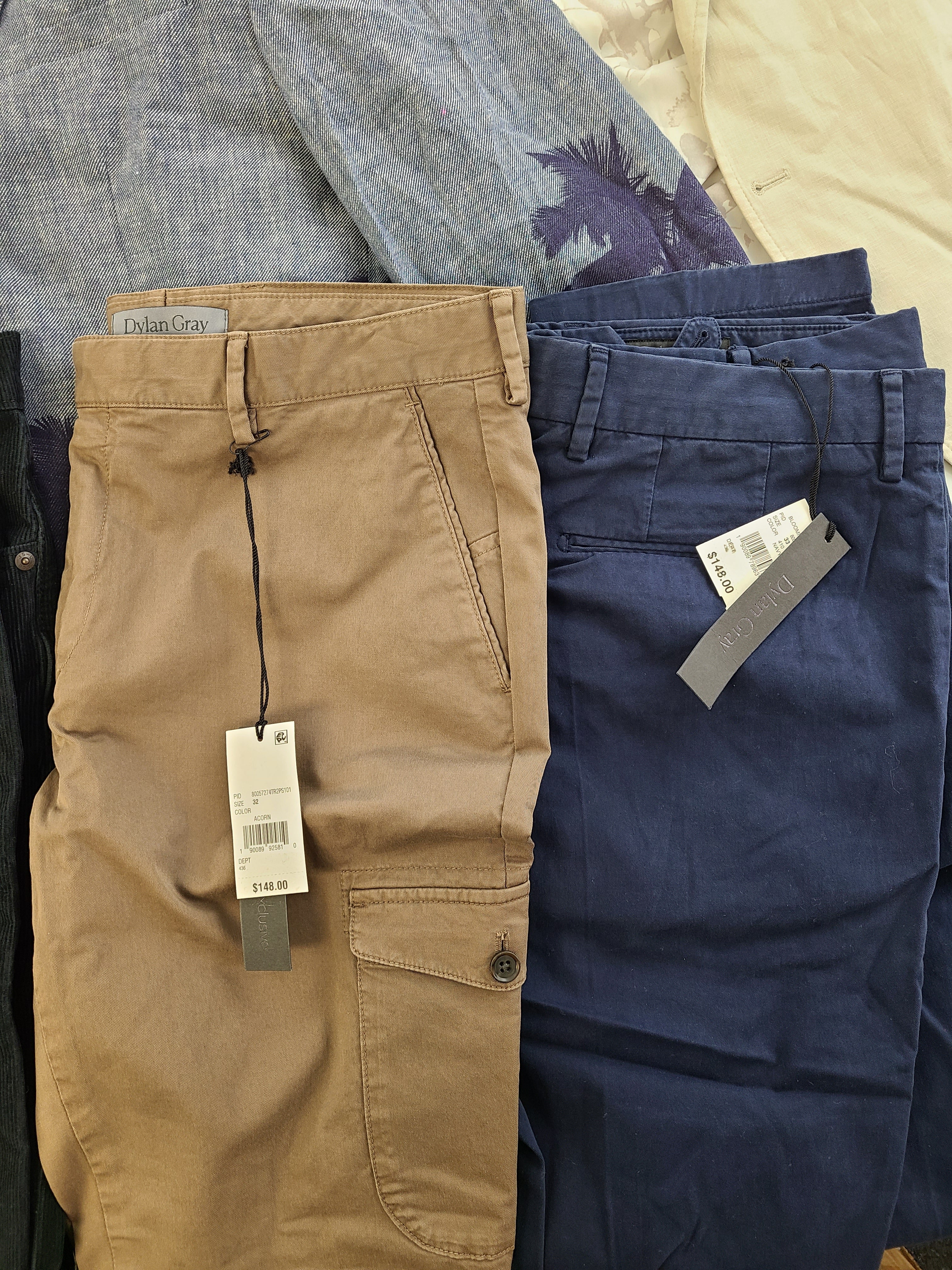 Men's Clothing Wholesale Lot Levi's, Dylan Gray and INC, 12 Units, Shelf Pulls, MSRP $1,641.00