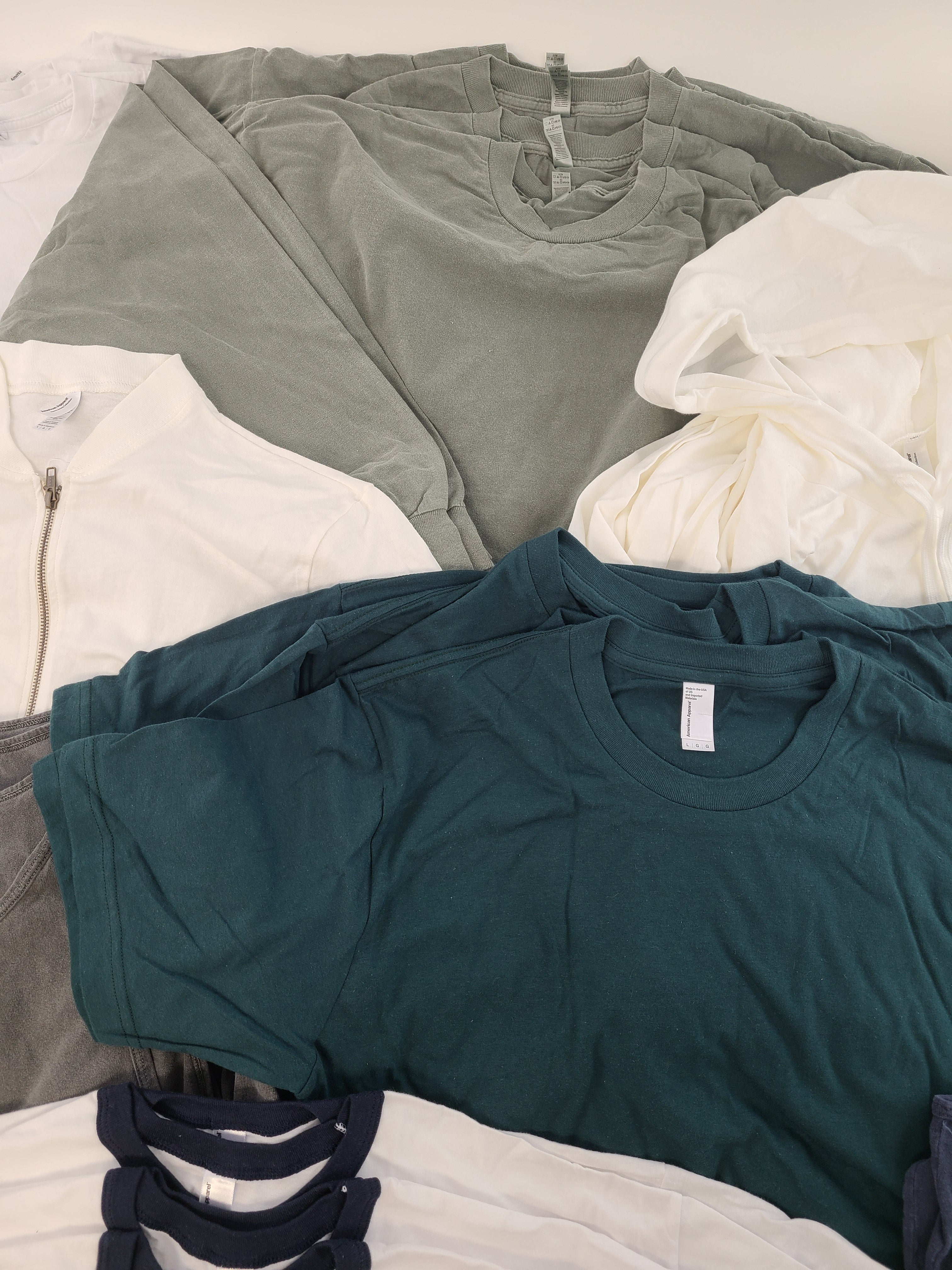 Men's Clothing Wholesale Lot American Apparel, 43 Units, Shelf Pulls, MSRP $1,028.00