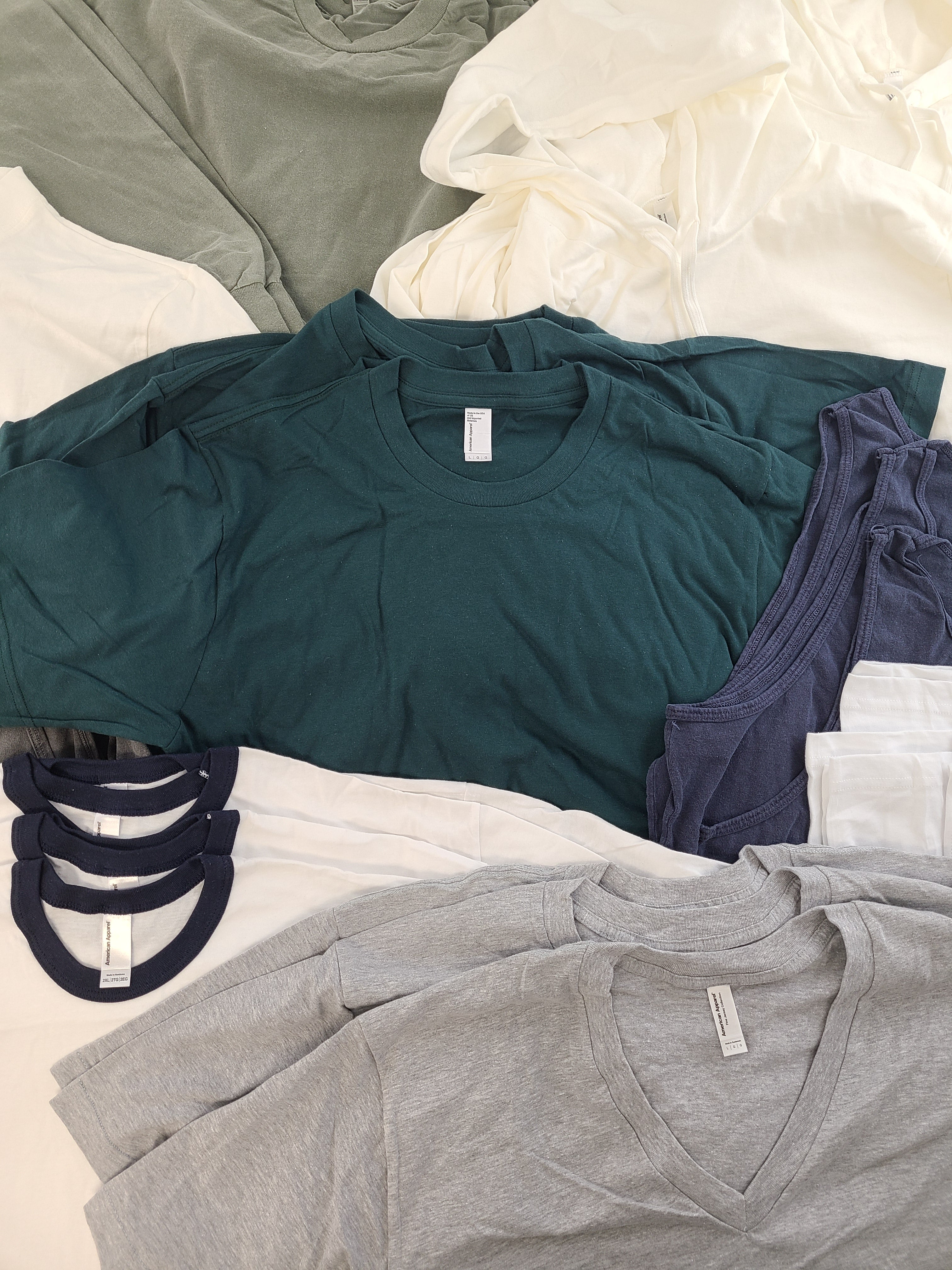 Men's Clothing Wholesale Lot American Apparel, 43 Units, Shelf Pulls, MSRP $1,028.00