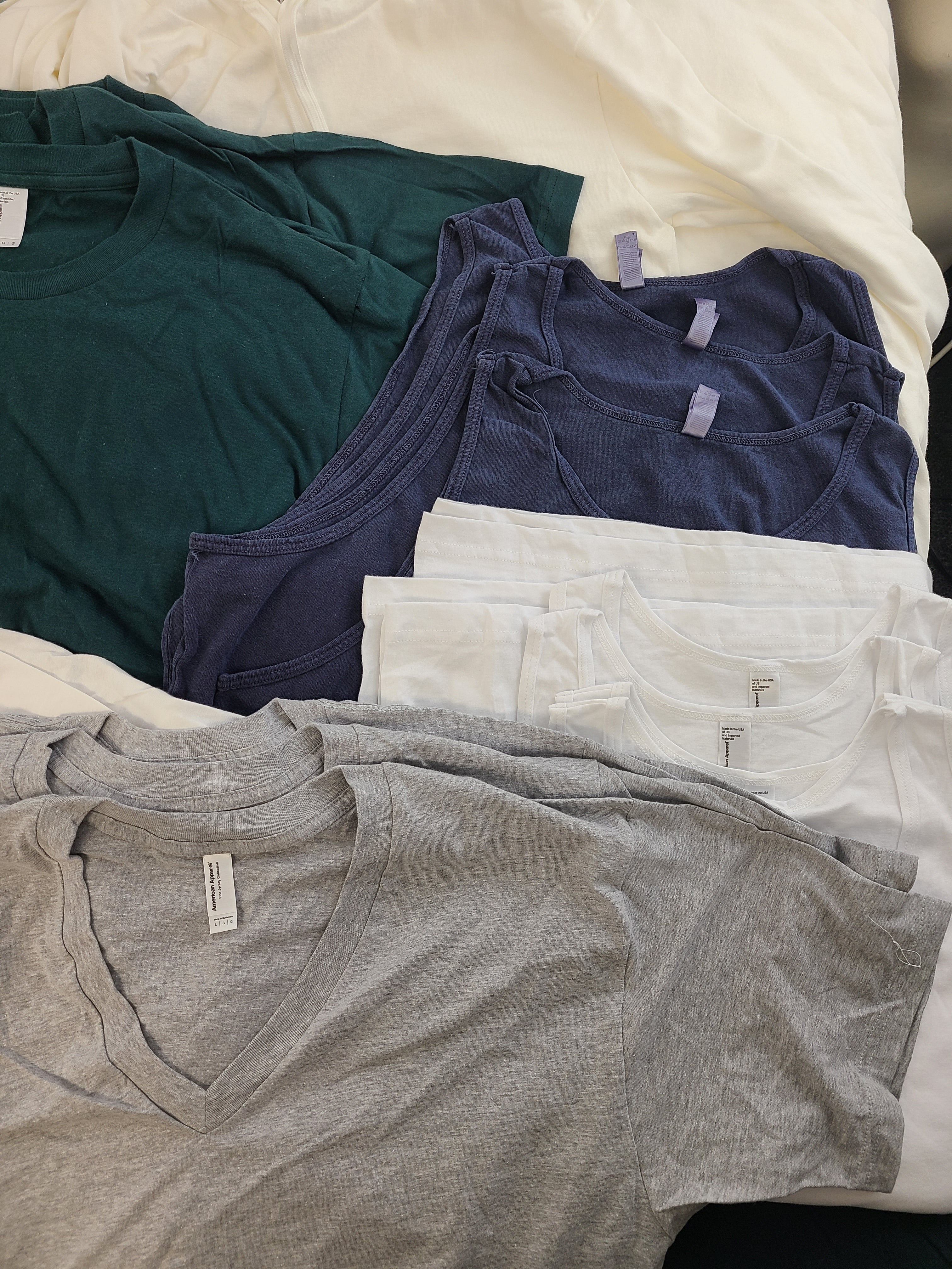 Men's Clothing Wholesale Lot American Apparel, 43 Units, Shelf Pulls, MSRP $1,028.00