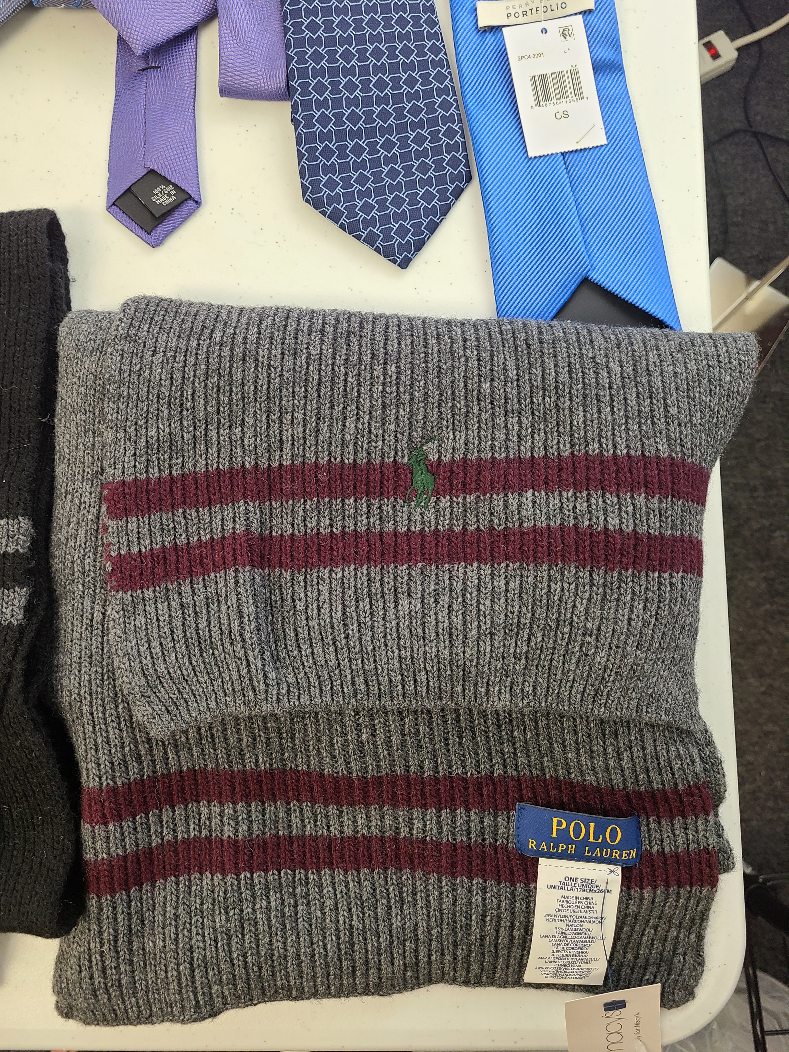 Men's Accessories Wholesale Lot Polo Ralph Lauren, Michael Kors, Tommy Hilfiger, Calvin Klein, Under Armour, Nautica, Kenneth Cole, Cole Haan, Perry Ellis, Ryan Seacrest, and more, 45 Units, Shelf Pulls, MSRP $1,954.42
