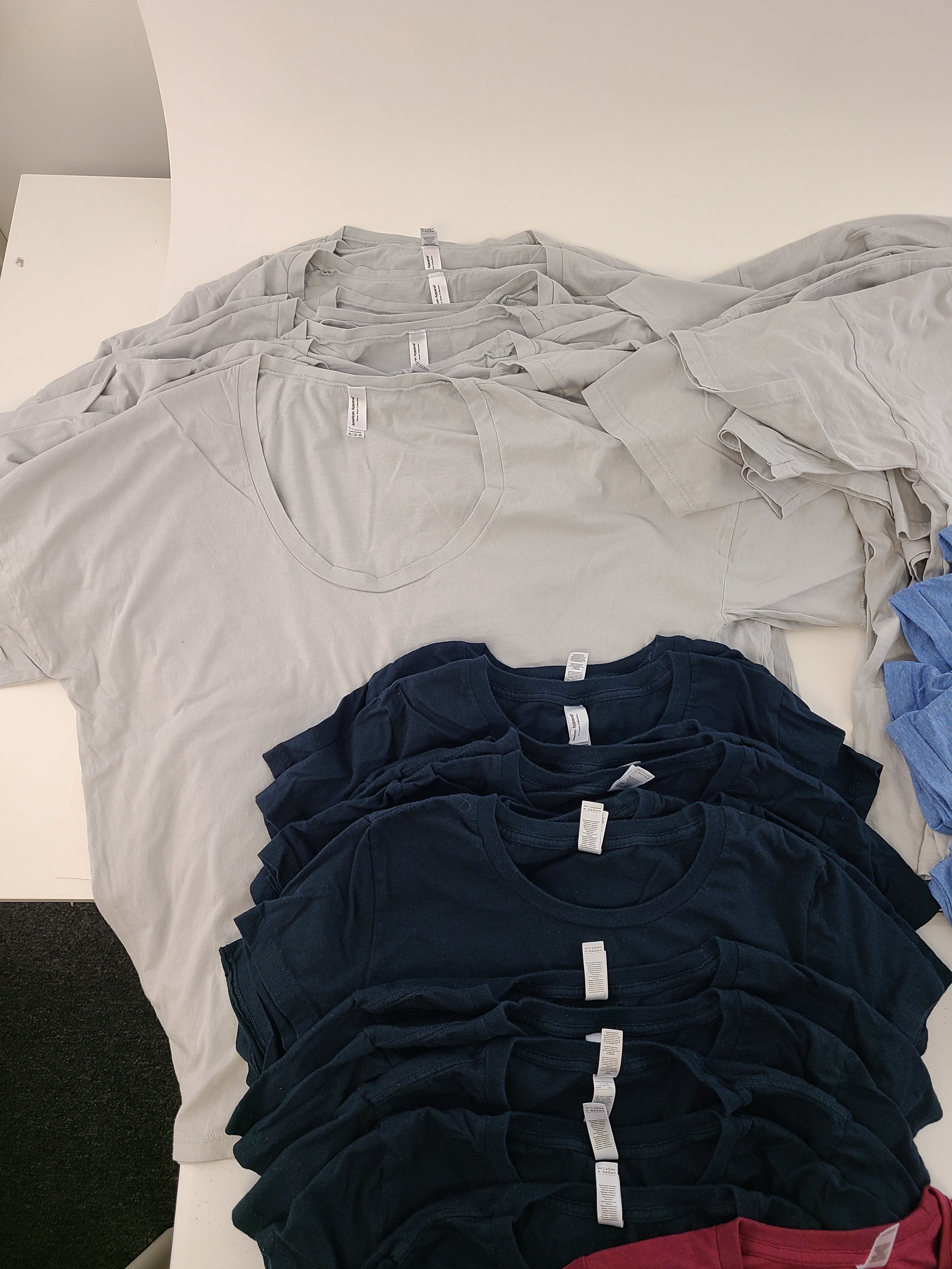 American Apparel Wholesale Lot, 64 Units, Shelf Pulls, MSRP $1,004