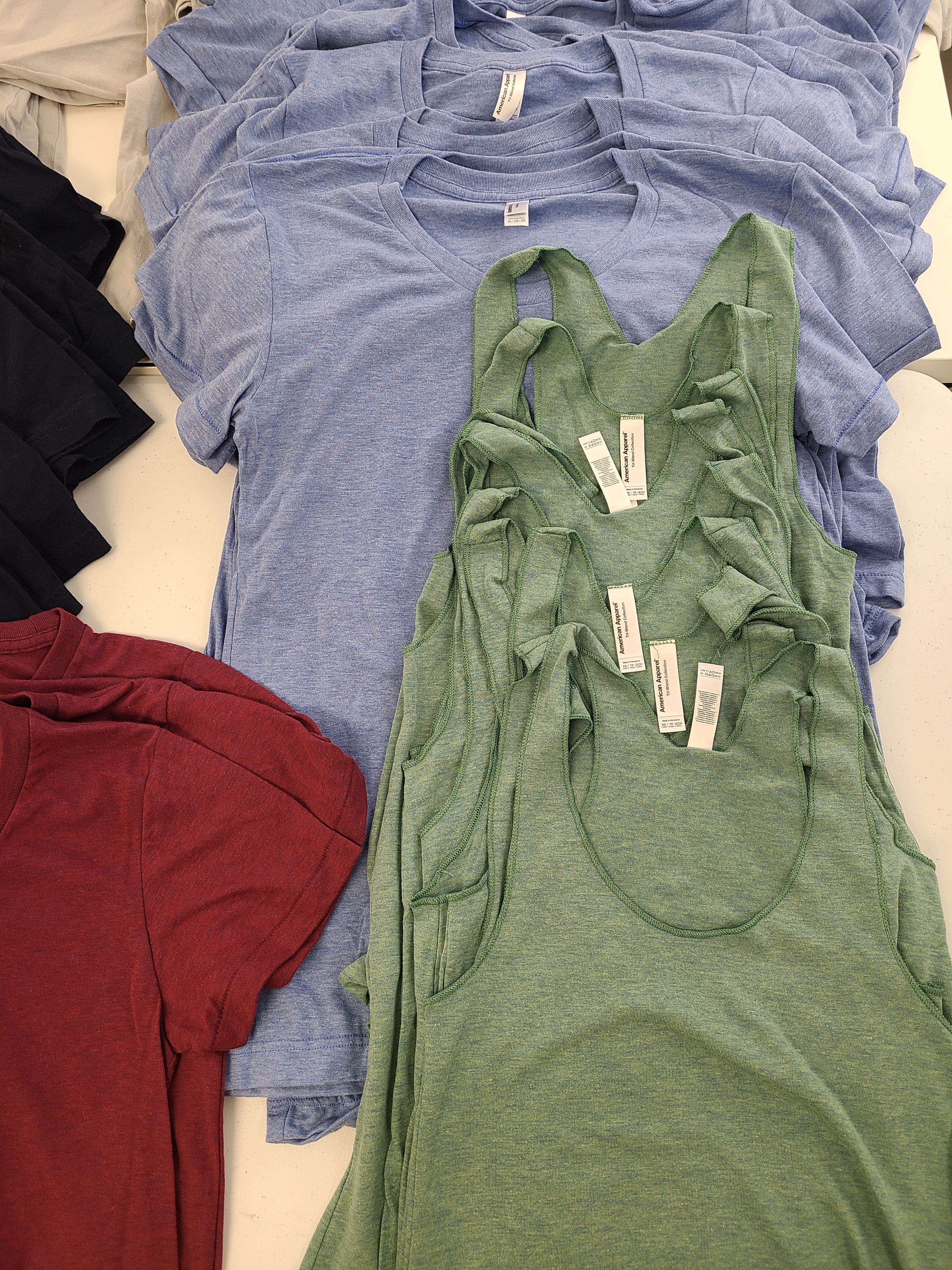 American Apparel Wholesale Lot, 64 Units, Shelf Pulls, MSRP $1,004