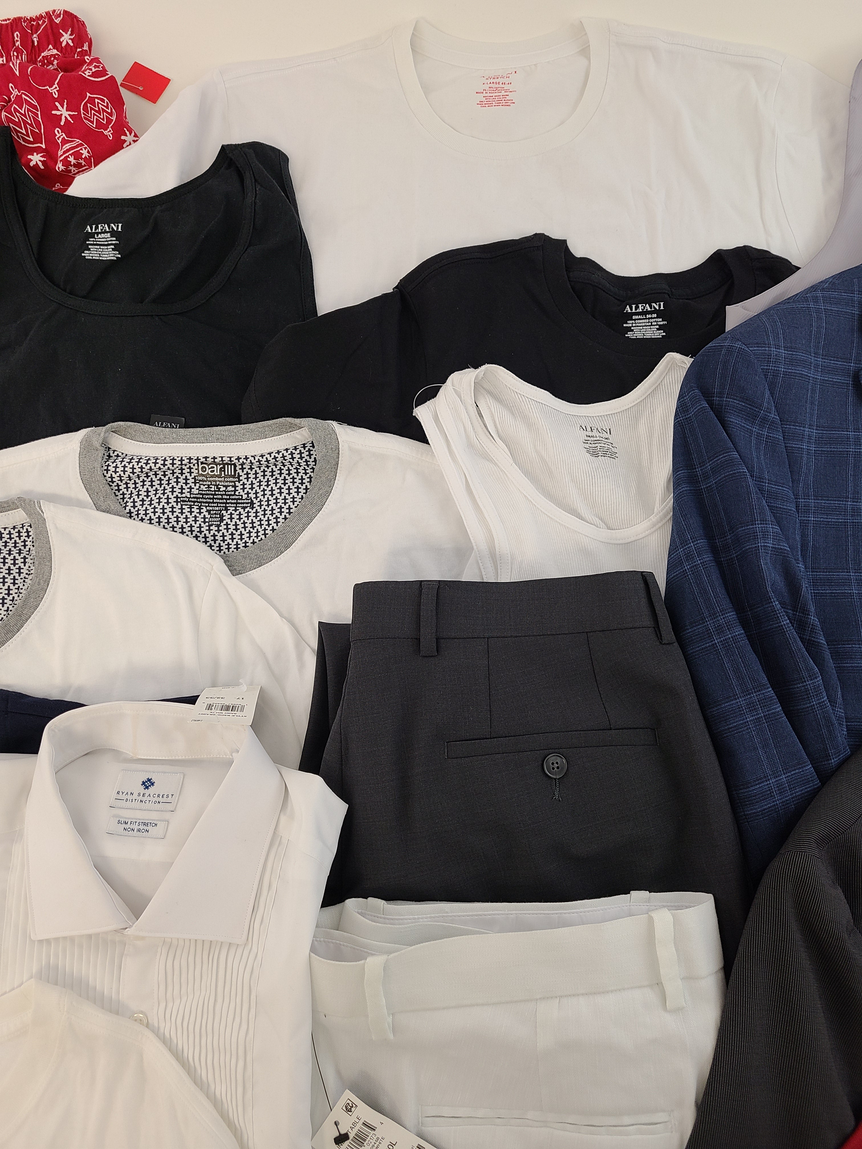 Men's Clothing Wholesale Lot Polo Ralph Lauren, Michael Kors, Calvin Klein, Nike, Eagle, Ryan Seacrest, Club Room, INC, Alfani and more, 23 Units, Customer Returns, MSRP $1,629.50