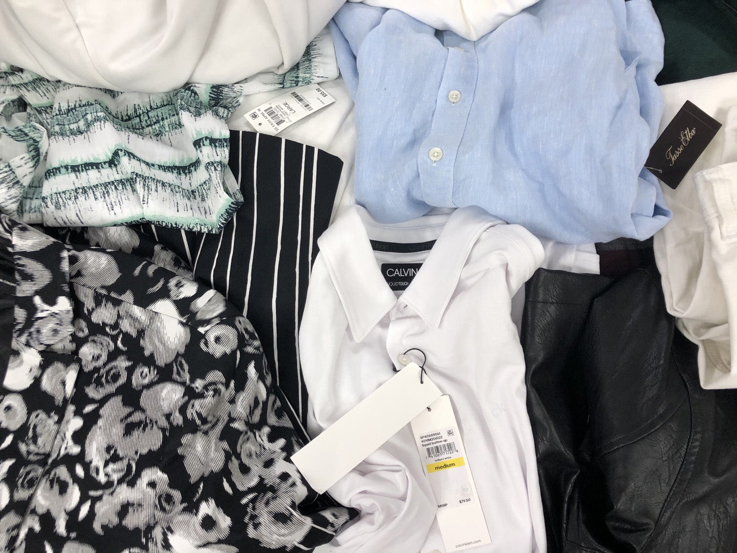 Men's Clothing Calvin Klein, Michael Kors, Polo Ralph Lauren, American Apparel, Alfani, INC and more, 24 Units, Shelf Pulls, MSRP $1,552