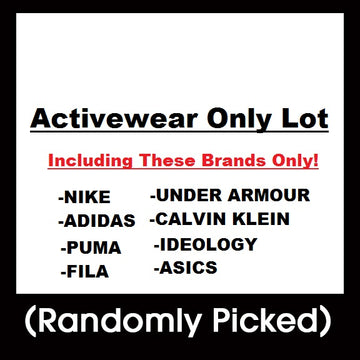 Sample Lot - Activewear Only Lot, 3-8 Units, Shelf Pulls, (MSRP min. $300)
