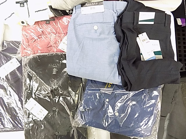 Men's Clothing Perry Ellis, Polo Ralph Lauren, Alfani, BAR III , INC and more, 18 Units, Shelf Pulls, MSRP $1,428.49