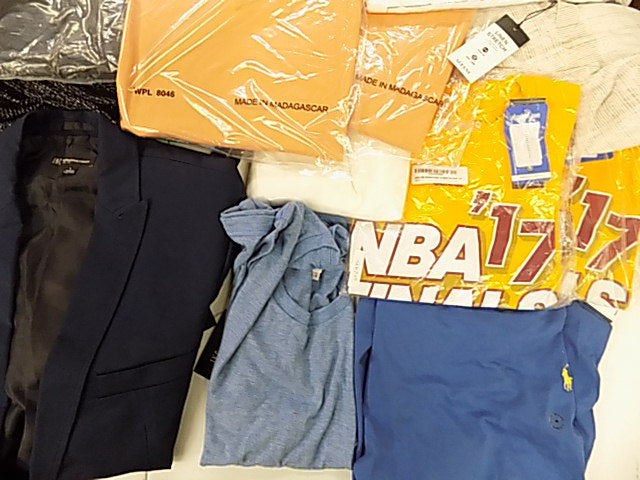 Men's Clothing Calvin Klein, Adidas, Polo Ralph Lauren, Tasso Elba, American Apparel, Alfani, Club Room , INC and more, 27 Units, Shelf Pulls, MSRP $1,061.48