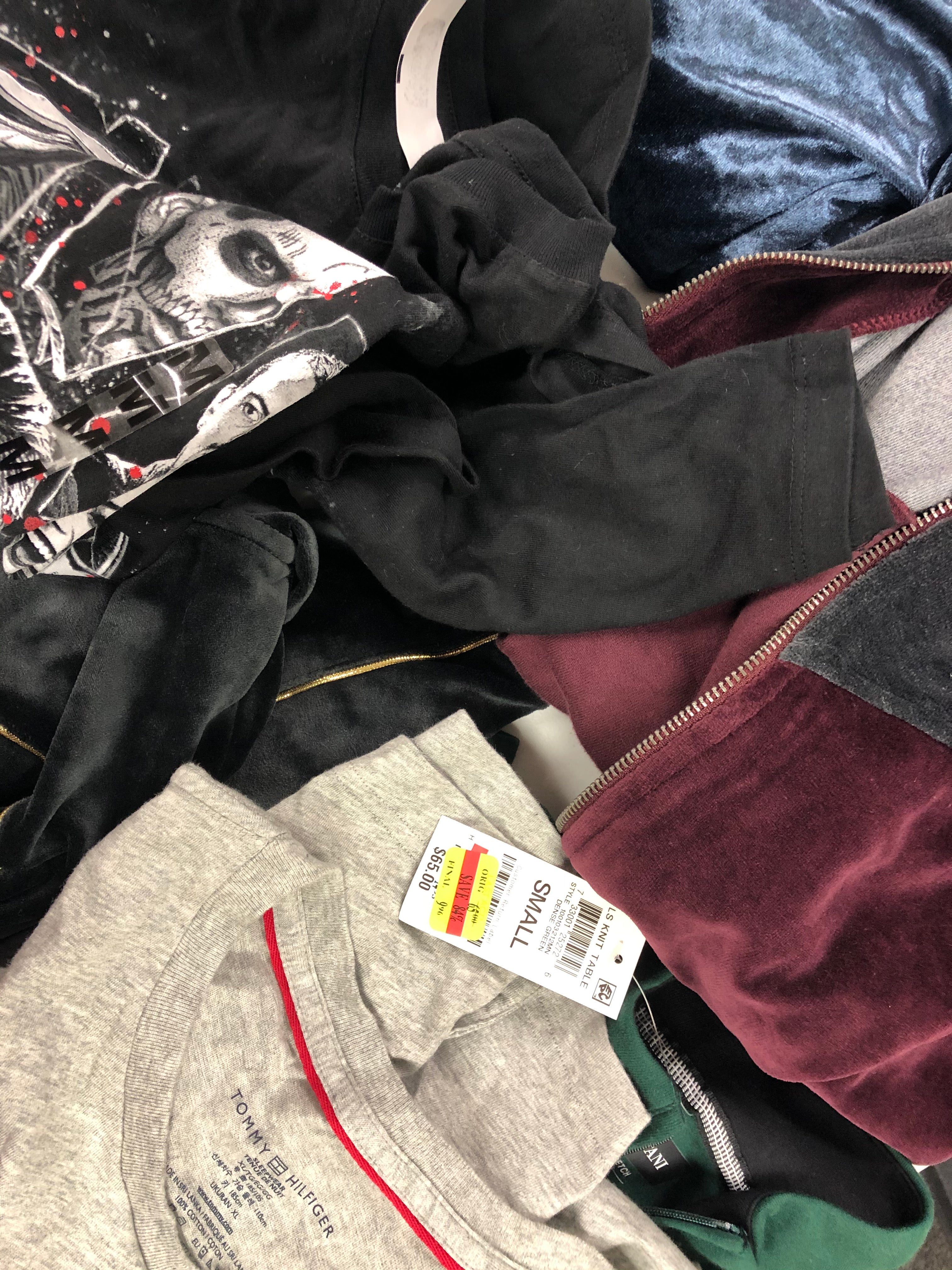 Men's Clothing Calvin Klein, Tommy Hilfiger, NIKE, Tasso Elba, Alfani, INC and more, 17 Units, Shelf Pulls, MSRP $1,553.50
