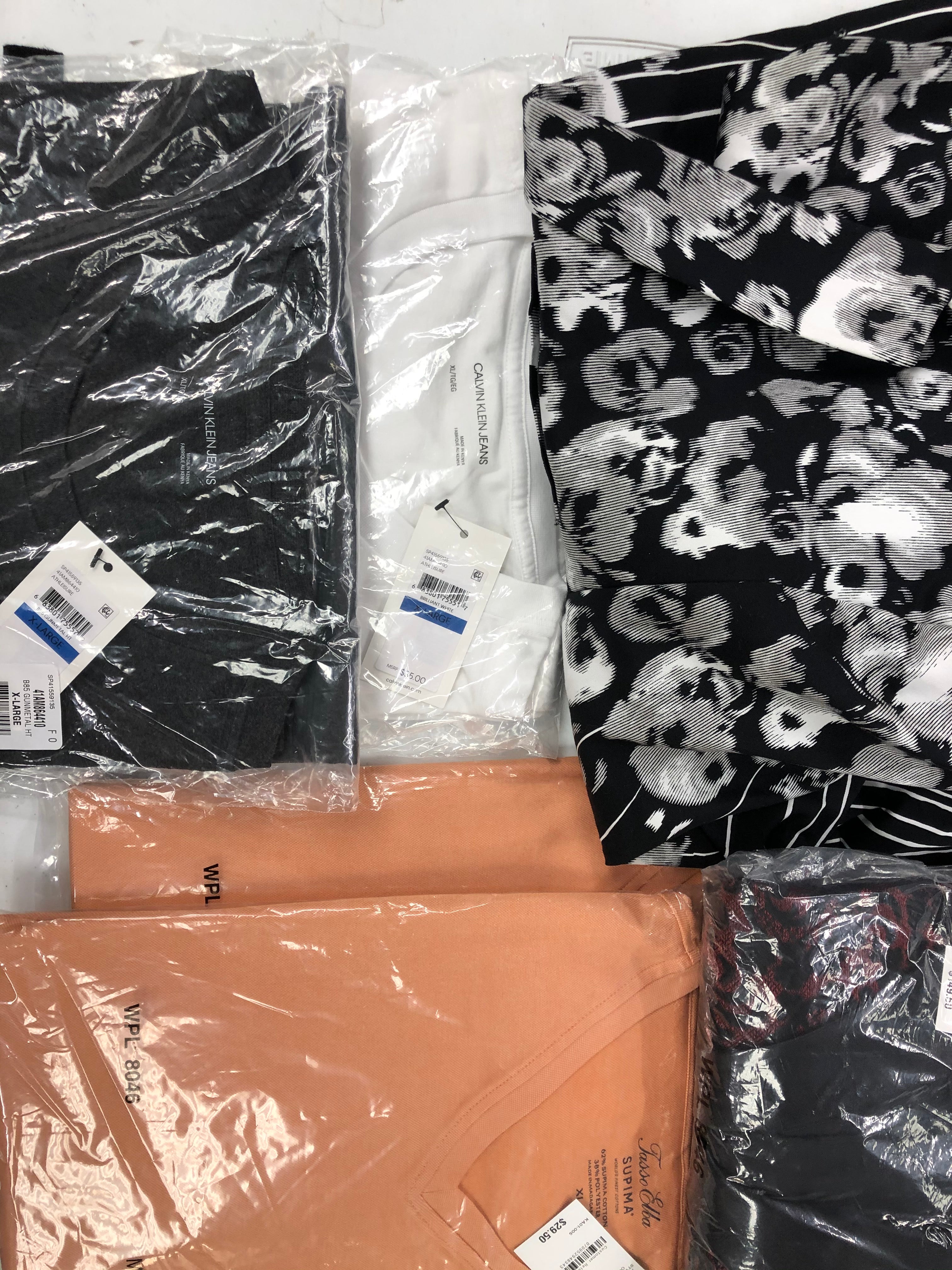 Men's Clothing ADIDAS, Calvin Klein, POLO Ralph Luren, Tasso Elba, American Apparel, BAR III , INC and more, 19 Units, Shelf Pulls, MSRP $1426.99