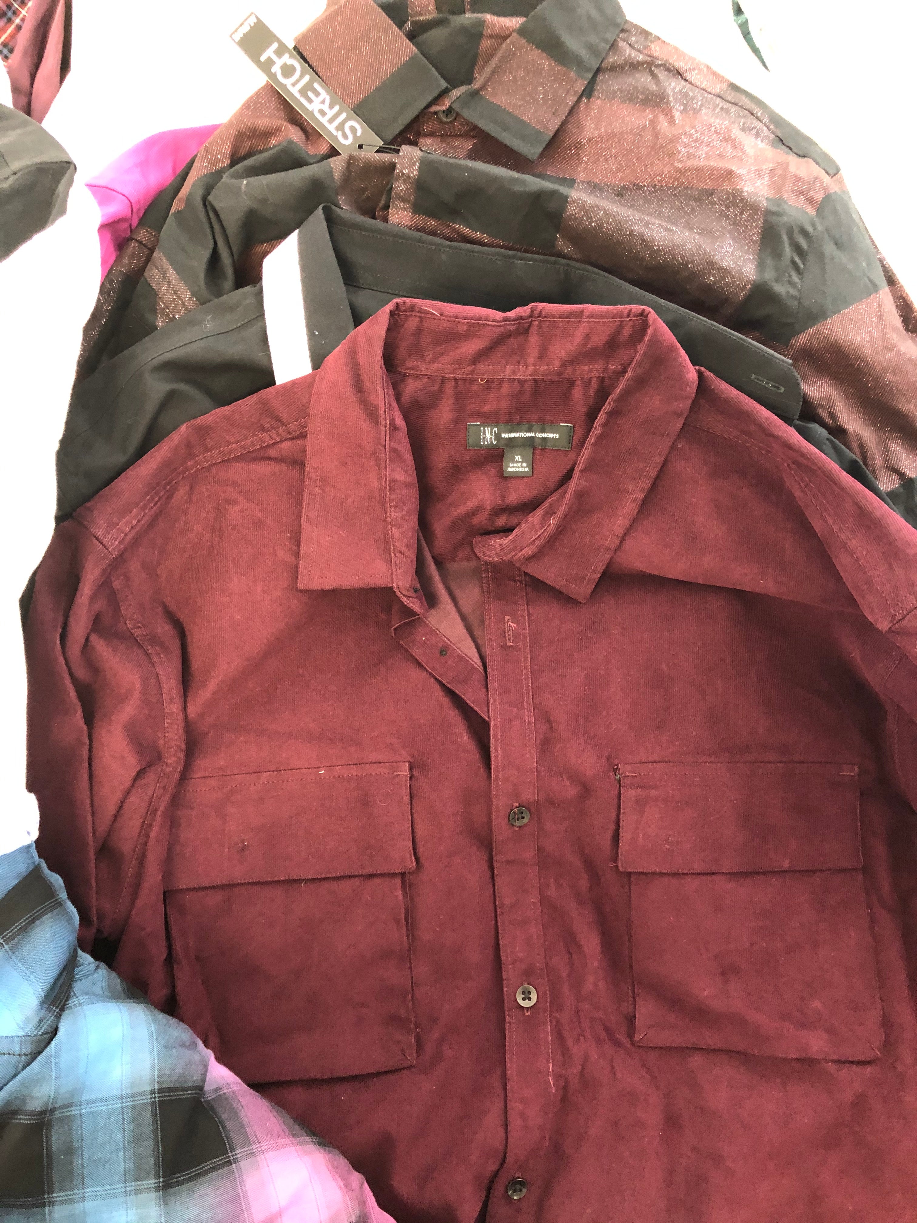 Men's Clothing Wholesale Lot POLO RALPH LAUREN, TOMMY HILFIGER, Tasso Elba, ALFANI, CLUBROOM and more, 24 Units, Shelf Pulls, MSRP $1,505.00
