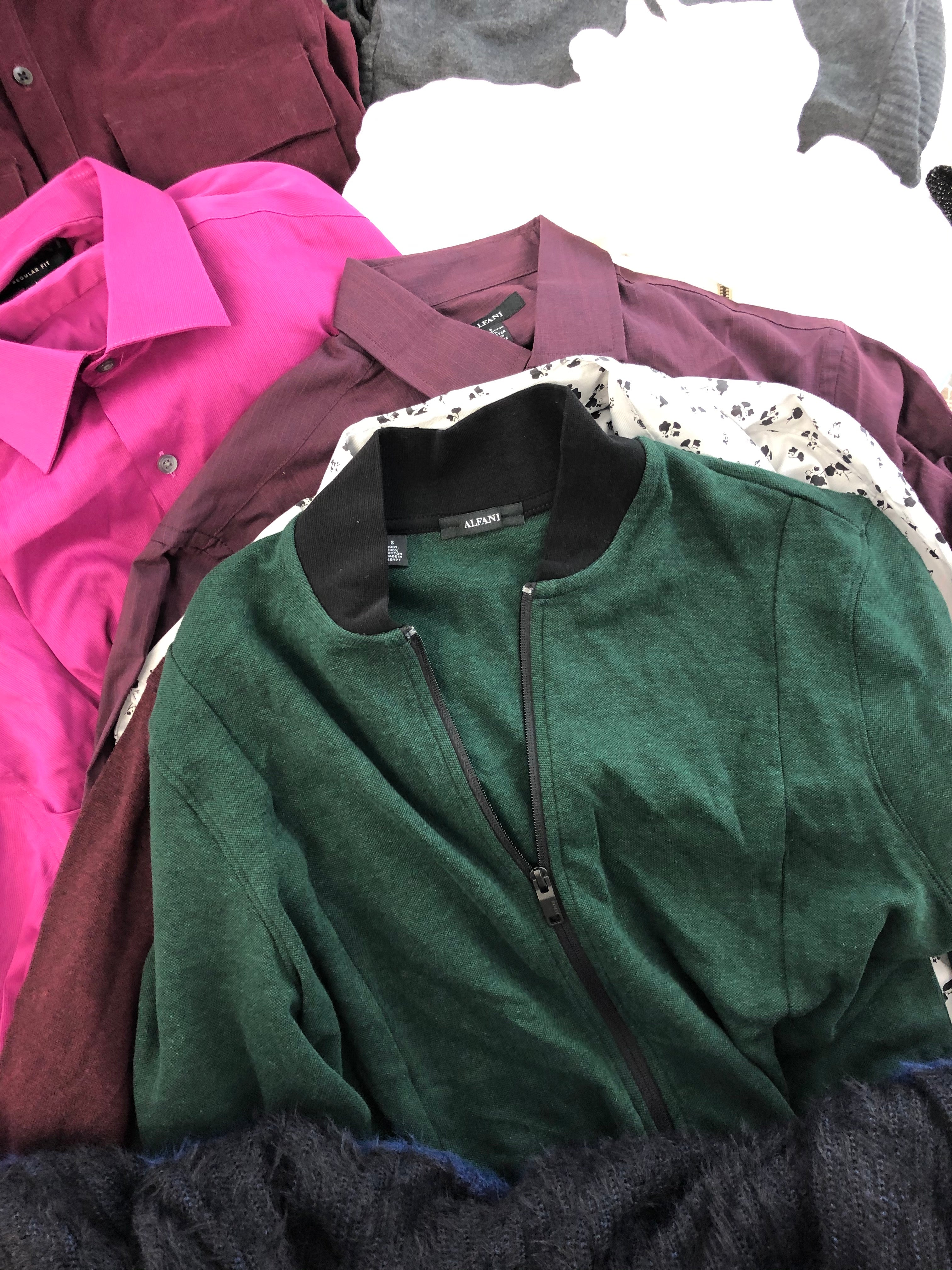 Men's Clothing Wholesale Lot POLO RALPH LAUREN, CALVIN KLEIN, Adidas, AMERICAN APPAREL, TASSO ELBA, CLUBROOM and more, 25 Units, Shelf Pulls, MSRP $1,426.98