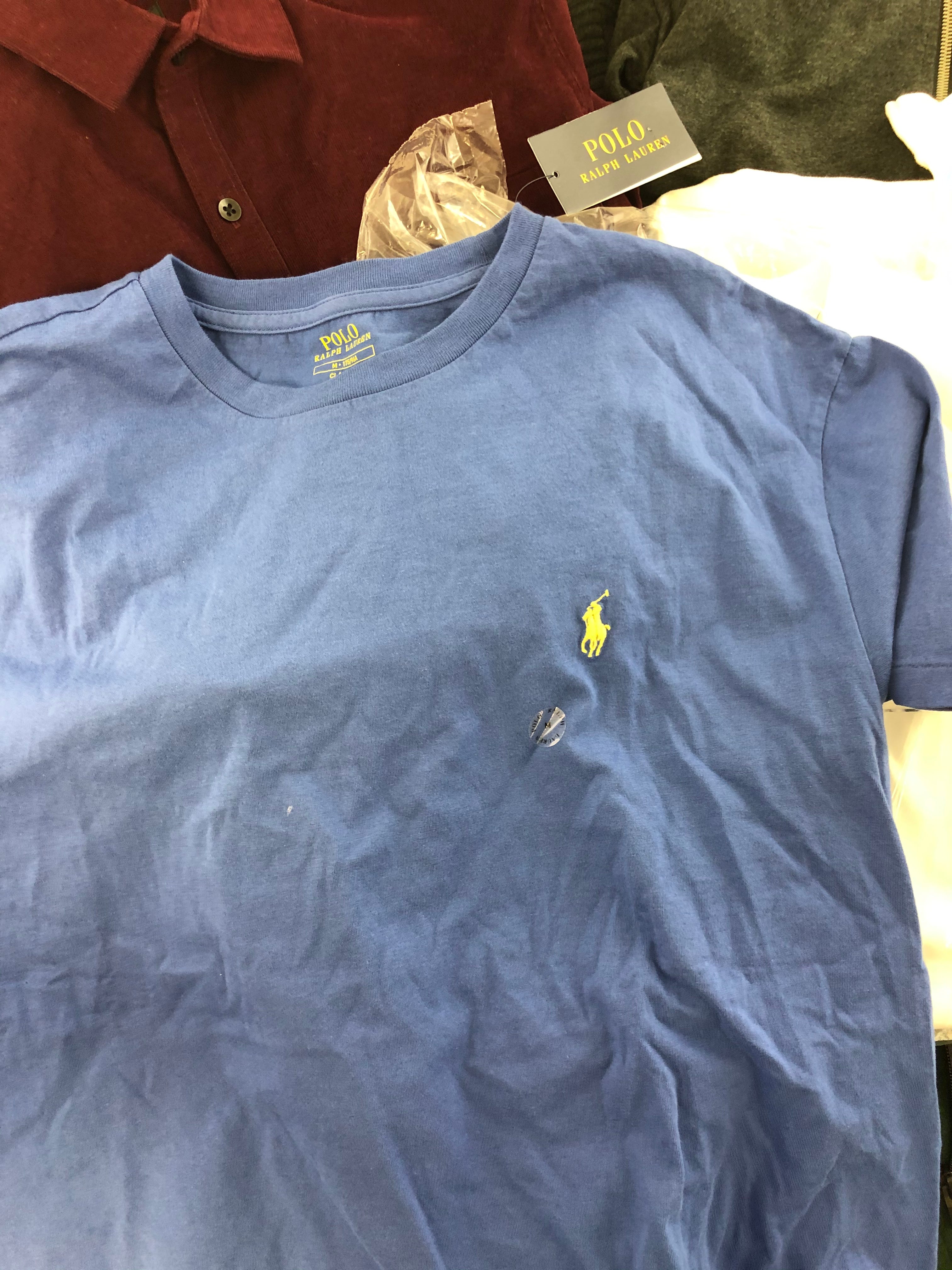 Men's Clothing Wholesale Lot POLO RALPH LAUREN, CALVIN KLEIN, Adidas, AMERICAN APPAREL, TASSO ELBA, CLUBROOM and more, 25 Units, Shelf Pulls, MSRP $1,426.98