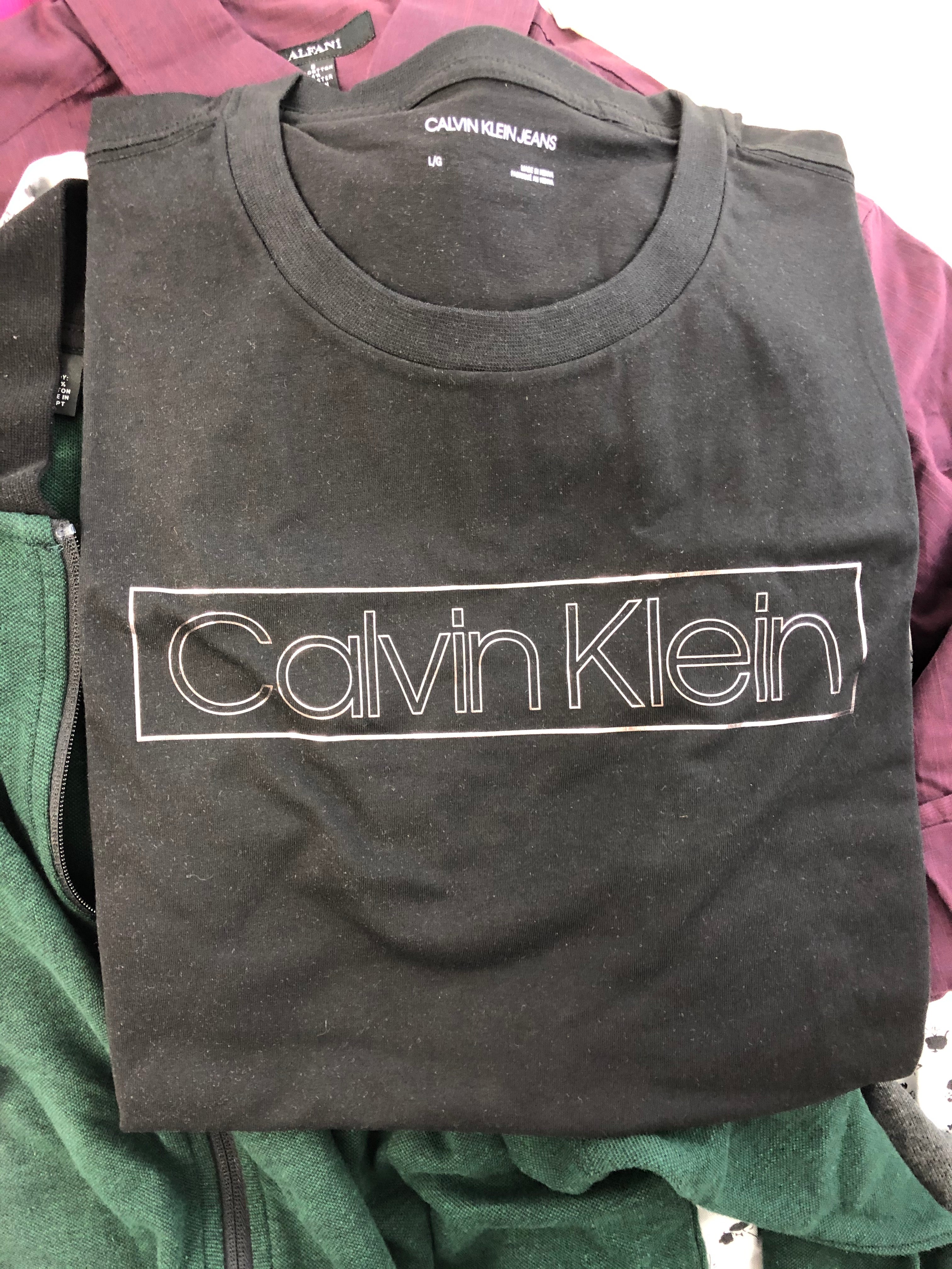 Men's Clothing Wholesale Lot POLO RALPH LAUREN, CALVIN KLEIN, Adidas, AMERICAN APPAREL, TASSO ELBA, CLUBROOM and more, 25 Units, Shelf Pulls, MSRP $1,426.98