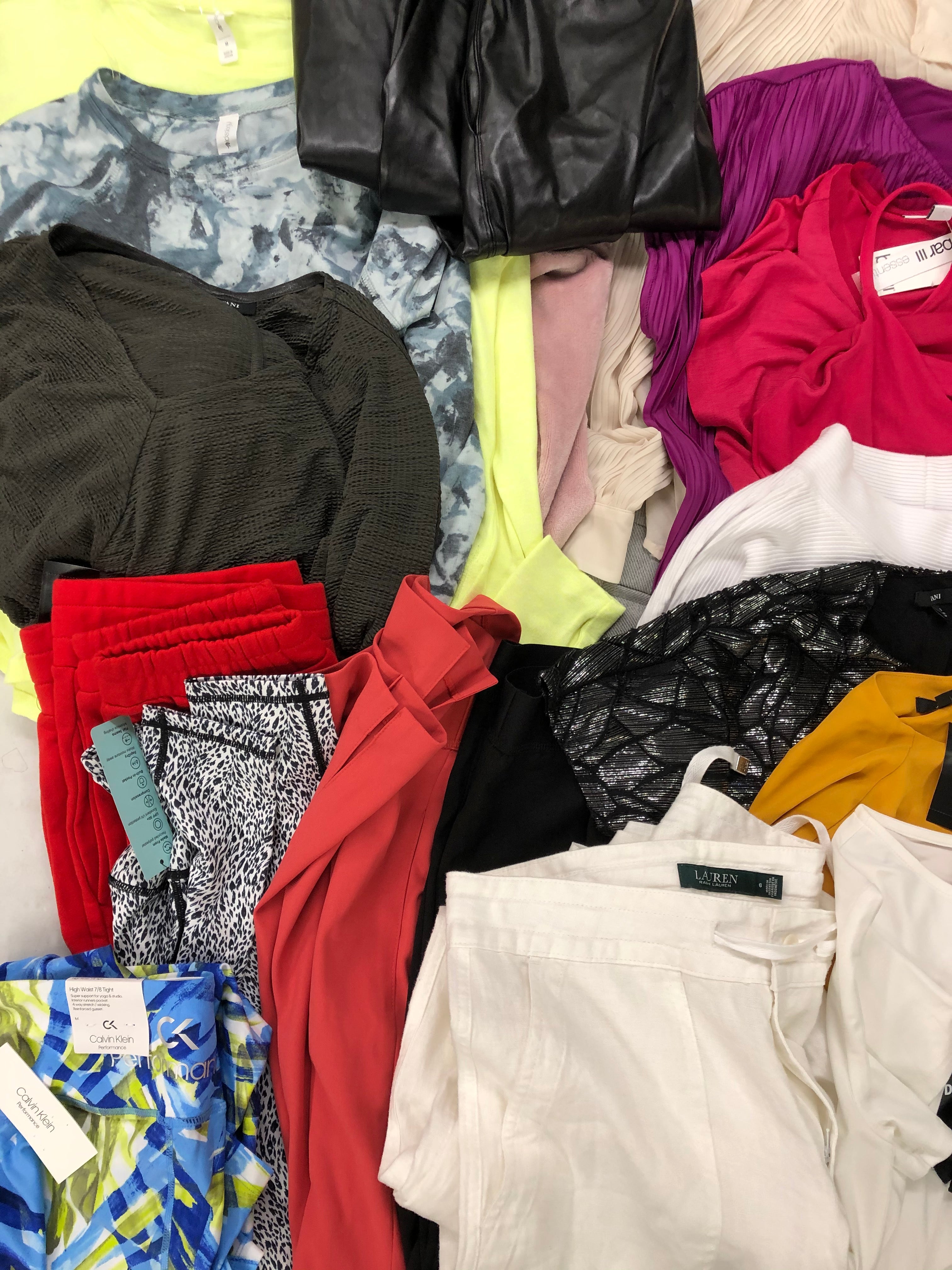 Women's Clothing Wholesale Lot LAUREN RALPH LAUREN, NIKE, CALVIN KLEIN, DKNY, 32 Degrees, ALFANI, Ideology and more, 25 Units, Shelf Pulls, MSRP $1,519.25
