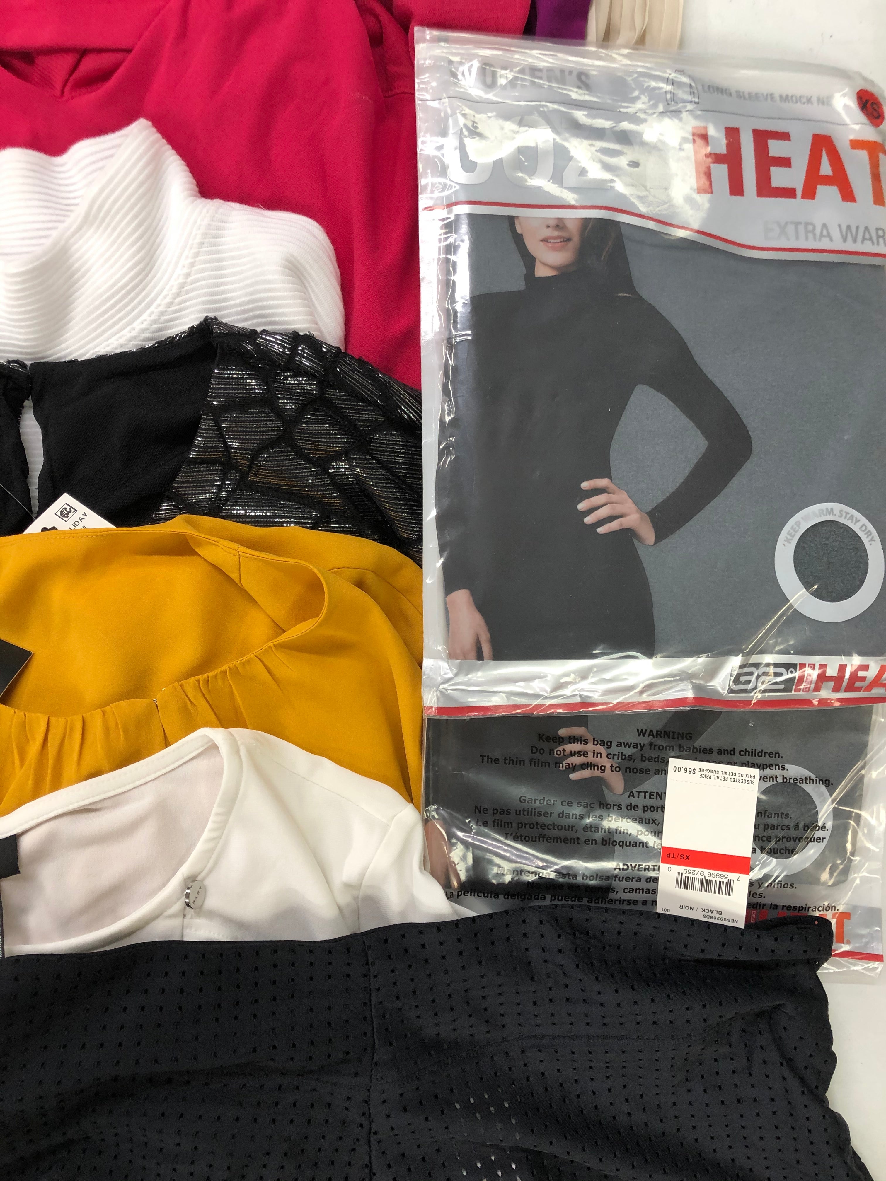 Women's Clothing Wholesale Lot LAUREN RALPH LAUREN, NIKE, CALVIN KLEIN, DKNY, 32 Degrees, ALFANI, Ideology and more, 25 Units, Shelf Pulls, MSRP $1,519.25