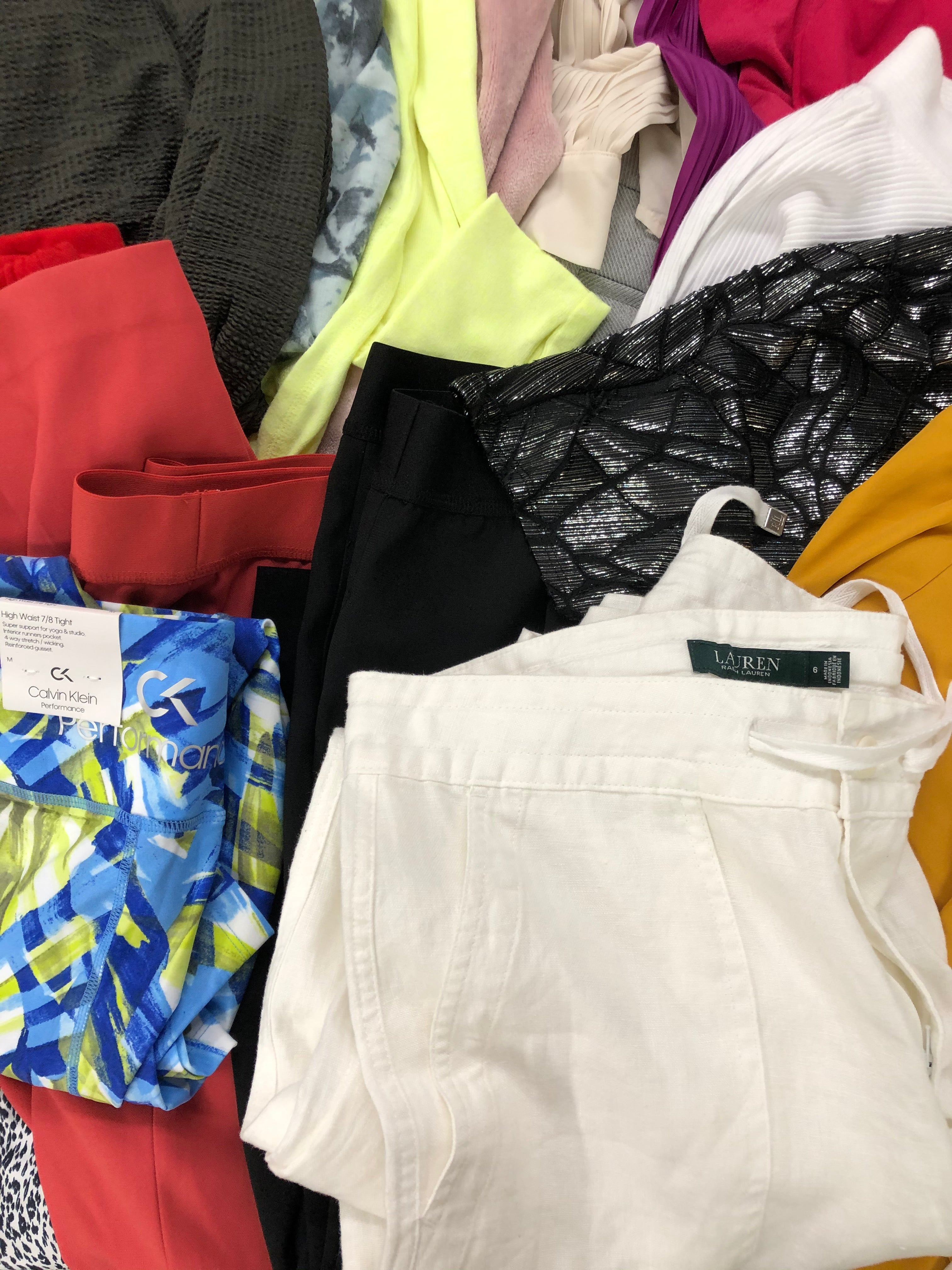 Women's Clothing Wholesale Lot LAUREN RALPH LAUREN, NIKE, CALVIN KLEIN, DKNY, 32 Degrees, ALFANI, Ideology and more, 25 Units, Shelf Pulls, MSRP $1,519.25