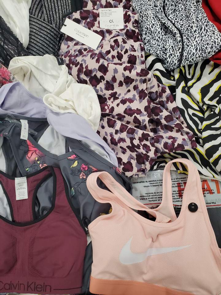 Women's Clothing Wholesale Lot CALVIN KLEIN, DKNY, Michael Kors, Nike, 32 Degrees, Sactuary, Ideology and more, 26 Units, Shelf Pulls, MSRP $1,525.50