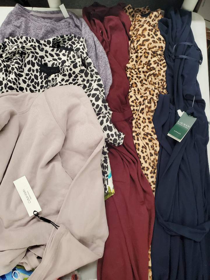 Women's Clothing Wholesale Lot Calvin Klein, DKNY, NIKE, LAUREN POLO RALPH LAUREN, Ideology, Kendall kylie, CHAMPION, Alfani, INC and more, 23 Units, Shelf Pulls, MSRP $1,546.49