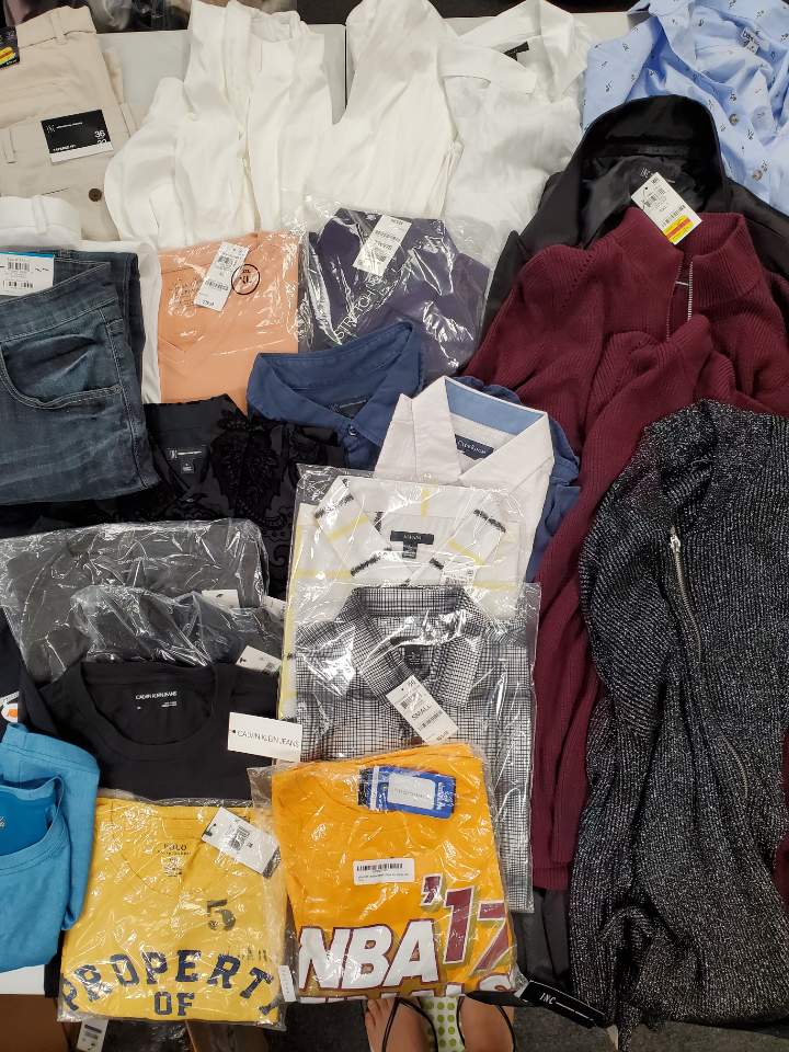 Men's Clothing Wholesale Lot NIKE, POLO RALPH LAUREN, Adidas, Calvin Klein, Under Armmour, Tasso Elba, Alfani and more, 27 Units, Shelf Pulls, MSRP $1,536.98