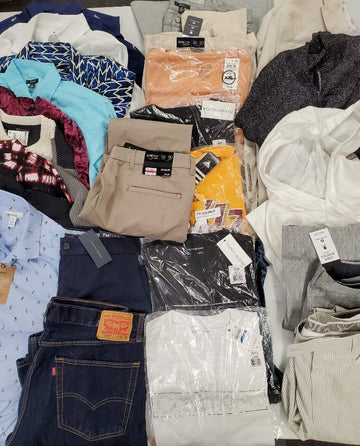 Men's Clothing Wholesale Lot Adidas, Lauren Ralph Lauren, Calvin Klein, Tommy Hilfiger, LEVIS, American Apparel,  Tasso Elba, Club Room,  Inc and more, 26 Units, Shelf Pulls, MSRP $1,577.48