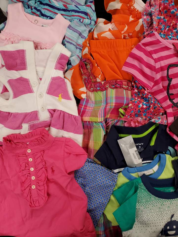 Kid's Clothing Wholesale Lot Ralph Lauren, Absorba, Carter's,  First Impressions,  Hartstings, Epic Threads,  Bonnie baby  and more, 40 Units, Shelf Pulls, MSRP $996.92