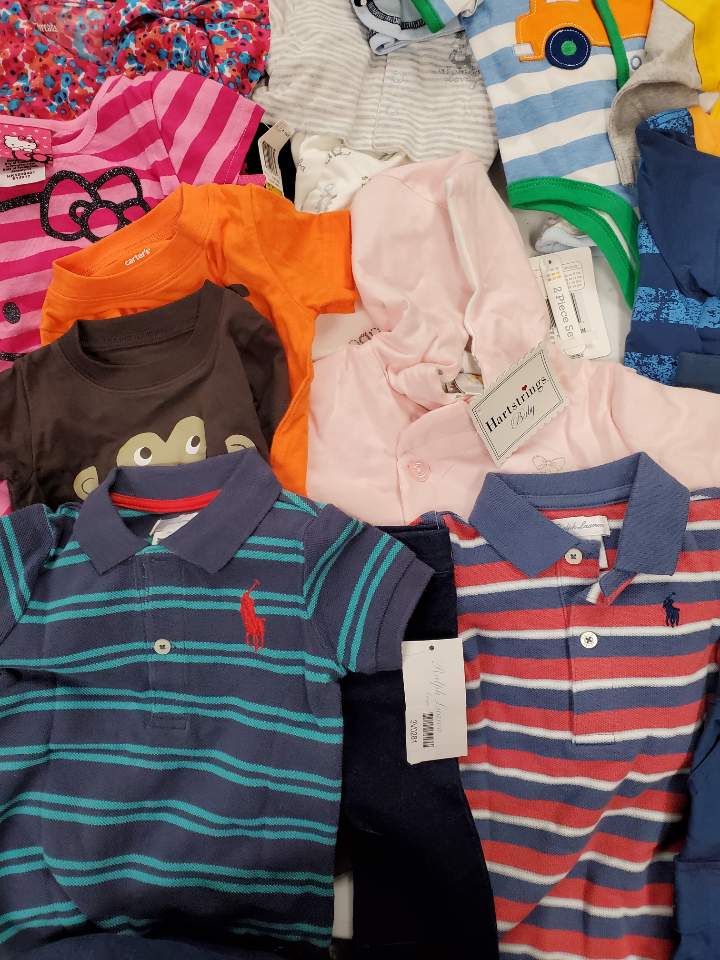 Kid's Clothing Wholesale Lot Ralph Lauren, Absorba, Carter's,  First Impressions,  Hartstings, Epic Threads,  Bonnie baby  and more, 40 Units, Shelf Pulls, MSRP $996.92