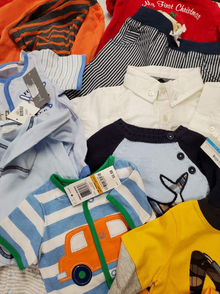 Kid's Clothing Wholesale Lot Ralph Lauren, Absorba, Carter's,  First Impressions,  Hartstings, Epic Threads,  Bonnie baby  and more, 40 Units, Shelf Pulls, MSRP $996.92