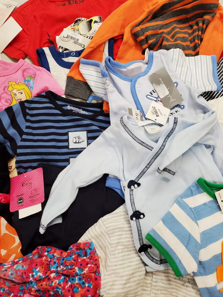 Kid's Clothing Wholesale Lot Ralph Lauren, Absorba, Carter's,  First Impressions,  Hartstings, Epic Threads,  Bonnie baby  and more, 40 Units, Shelf Pulls, MSRP $996.92