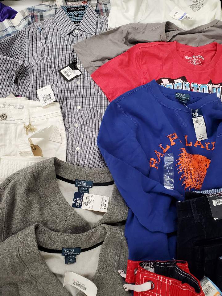 Kid's Clothing Wholesale Lot Nautica, Ralph Lauren, Tommy Hilfiger, Epic Threads, and more, 32 Units, Shelf Pulls, MSRP $995