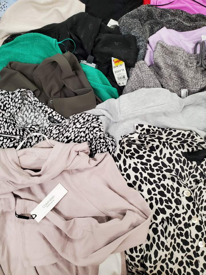 Women's Clothing Wholesale Lot NIKE, UNDER ARMOUR, Calvin Klein, Champion, KENDALL KYLIE,  IDEOLOGY, ALFANI, INC and more, 28 Units, Shelf Pulls, MSRP $1,386.45