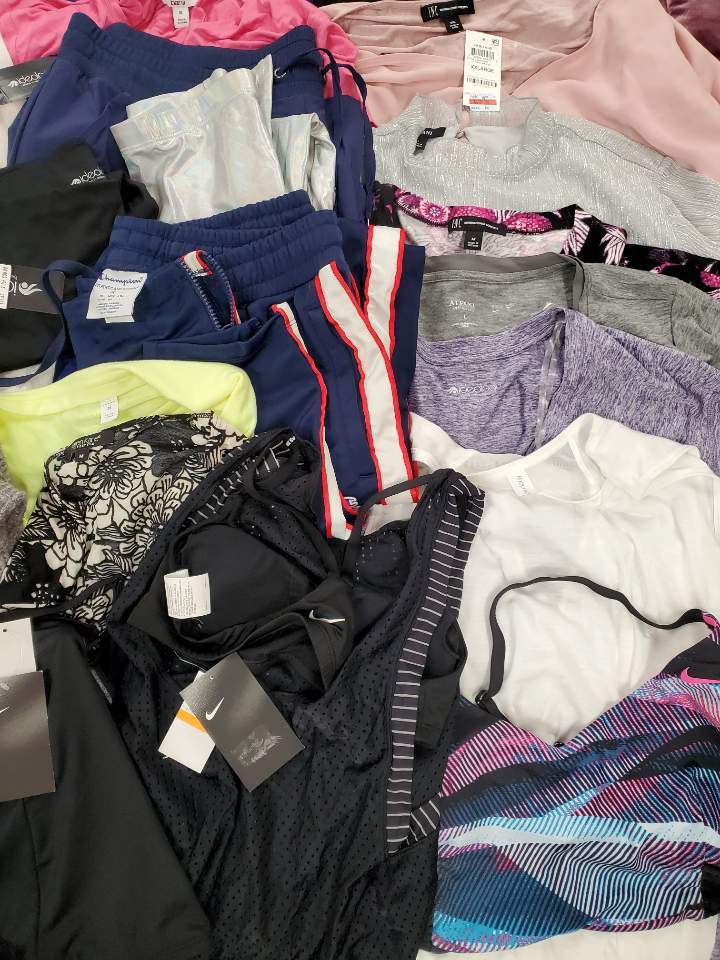 Women's Clothing Wholesale Lot Champion, Calvin Klein, NIKE, Karen Kane, O'NEILL, American Apparel, IDEOLOGY, ALFANI and more, 29 Units, Shelf Pulls, MSRP $1,523.46