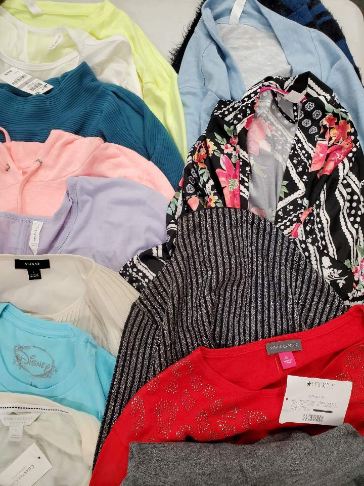 Women's Clothing Wholesale Lot NIKE, Calvin Klein, MICHAEL KORS, VINCE CAMUTO, 1 STATE, Disney, American Apparel, IDEOLOGY, Alfani and more, 26 Units, Shelf Pulls, MSRP $1,467.98