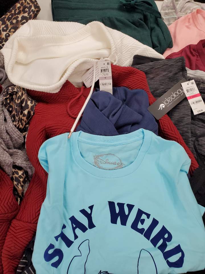 Women's Clothing Wholesale Lot Calvin Klein, NIKE, ADIDAS, Disney, HANKY PANKY, Echo Echo, Hanes, IDEOLOGY, American Apparel, CHARTER CLUB and more, 29 Units, Shelf Pulls, MSRP $1,511.97