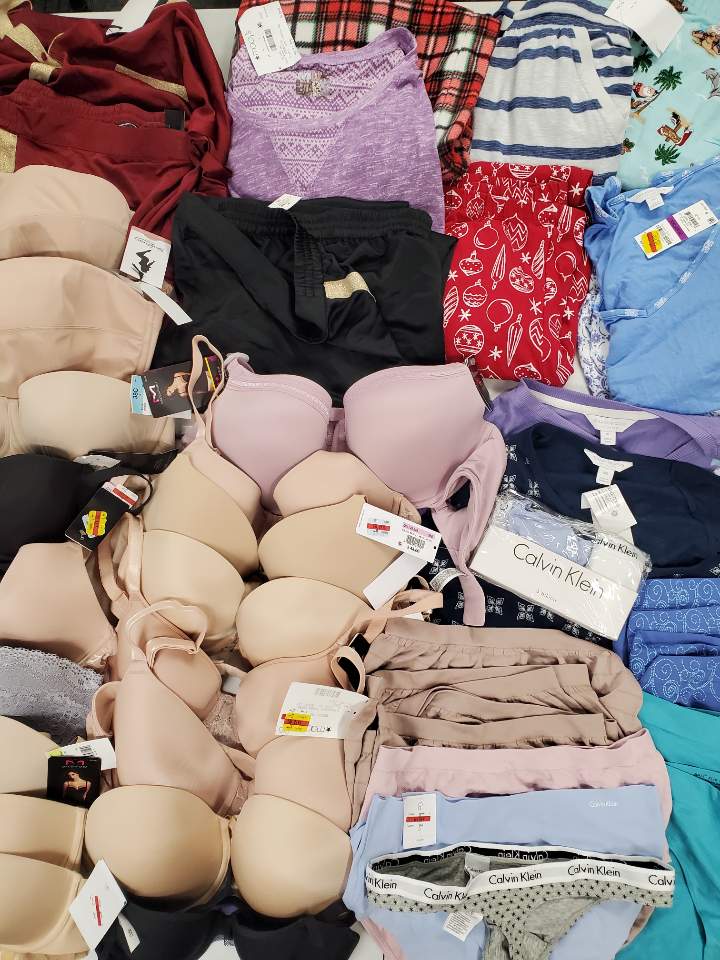 Women's Intimate & Sleepwear Wholesale Lot Calvin Klein, SCULPTRESS, WACOAL , Bali, Charters Club, INC, FLEXEES, CHARTER CLUB  and more, 48 Units, Customer Returns, MSRP $1,626.20