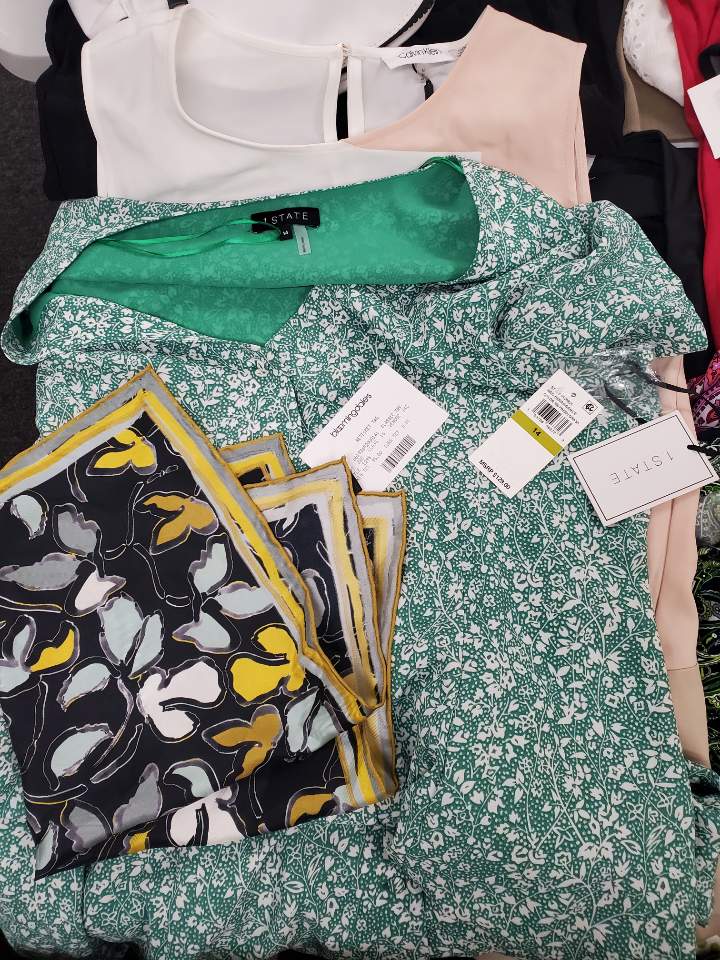 Women's Clothing Wholesale Lot Adidas, Calvin Klein, Michael Kors, NIKE, DKNY, EILEEN FISHER, VINCE CAMUTO, FREE PEOPLE, STEVE MADDEN, INC, ALFANI and more, 29 Units, Customer Returns, MSRP $2,106.99