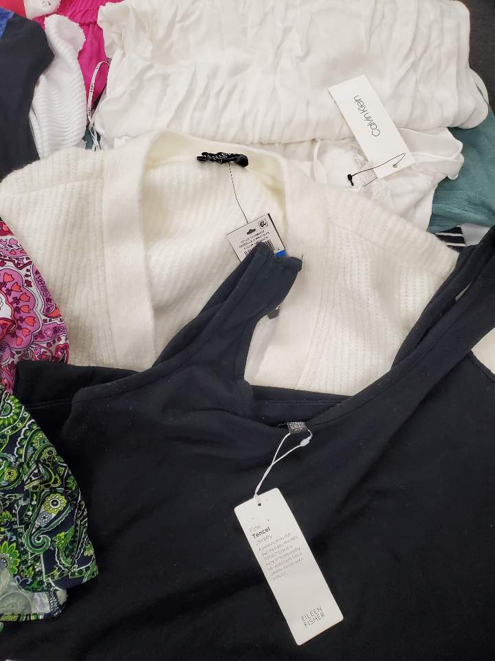 Women's Clothing Wholesale Lot Adidas, Calvin Klein, Michael Kors, NIKE, DKNY, EILEEN FISHER, VINCE CAMUTO, FREE PEOPLE, STEVE MADDEN, INC, ALFANI and more, 29 Units, Customer Returns, MSRP $2,106.99