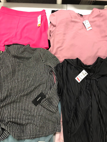 Women's Clothing Wholesale Lot CALVIN KLEIN, DKNY, Michael Kors, DKNY, Tommy Hilfiger, American Apparel, Guess, RACHEL Rachel Roy, Ideology and more, 25 Units, Shelf Pulls, MSRP $1,512.99