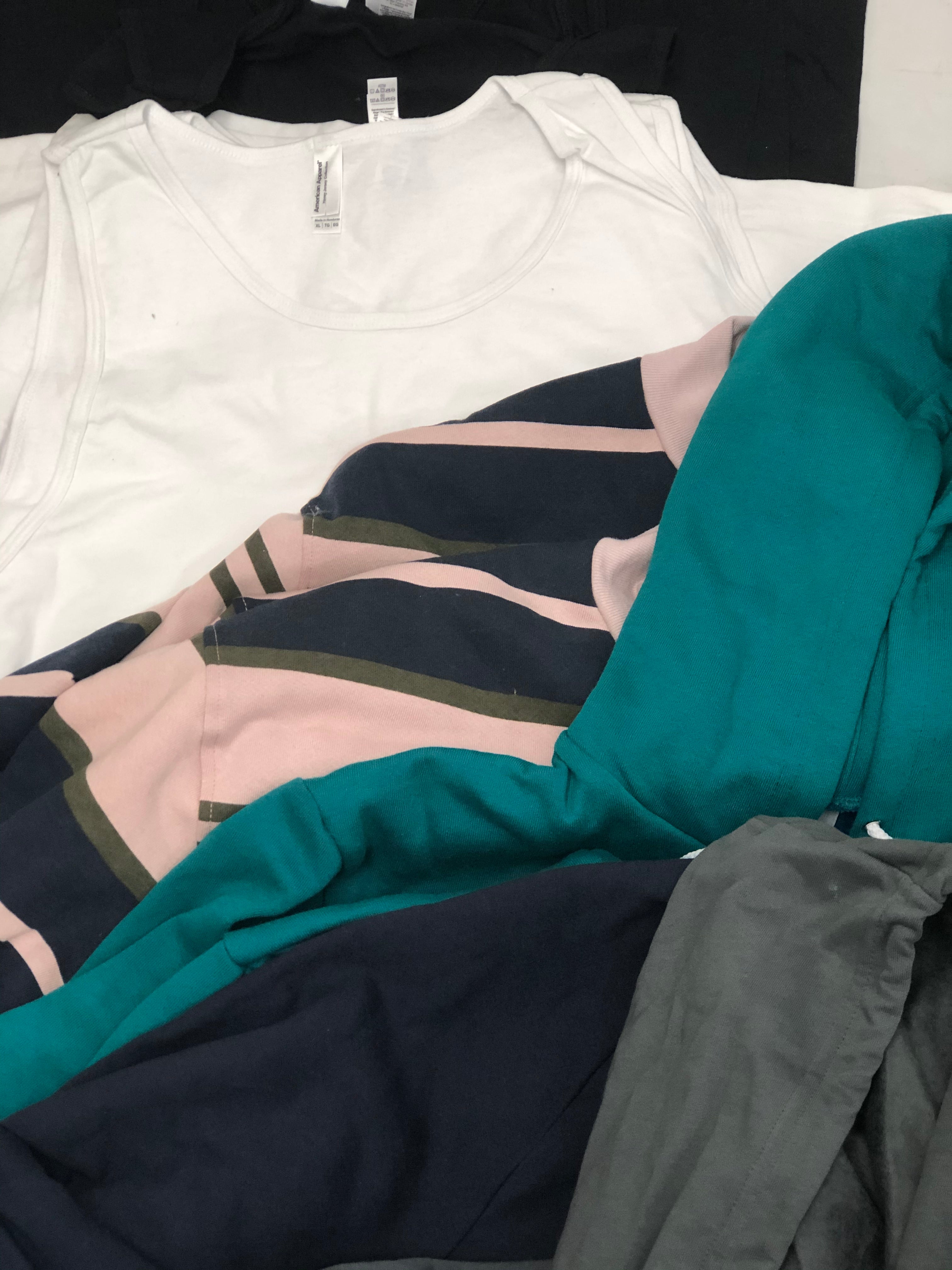 Men's Clothing Top Wholesale Lot, American Apparel Only, 23 Units, Shelf Pulls, MSRP $696