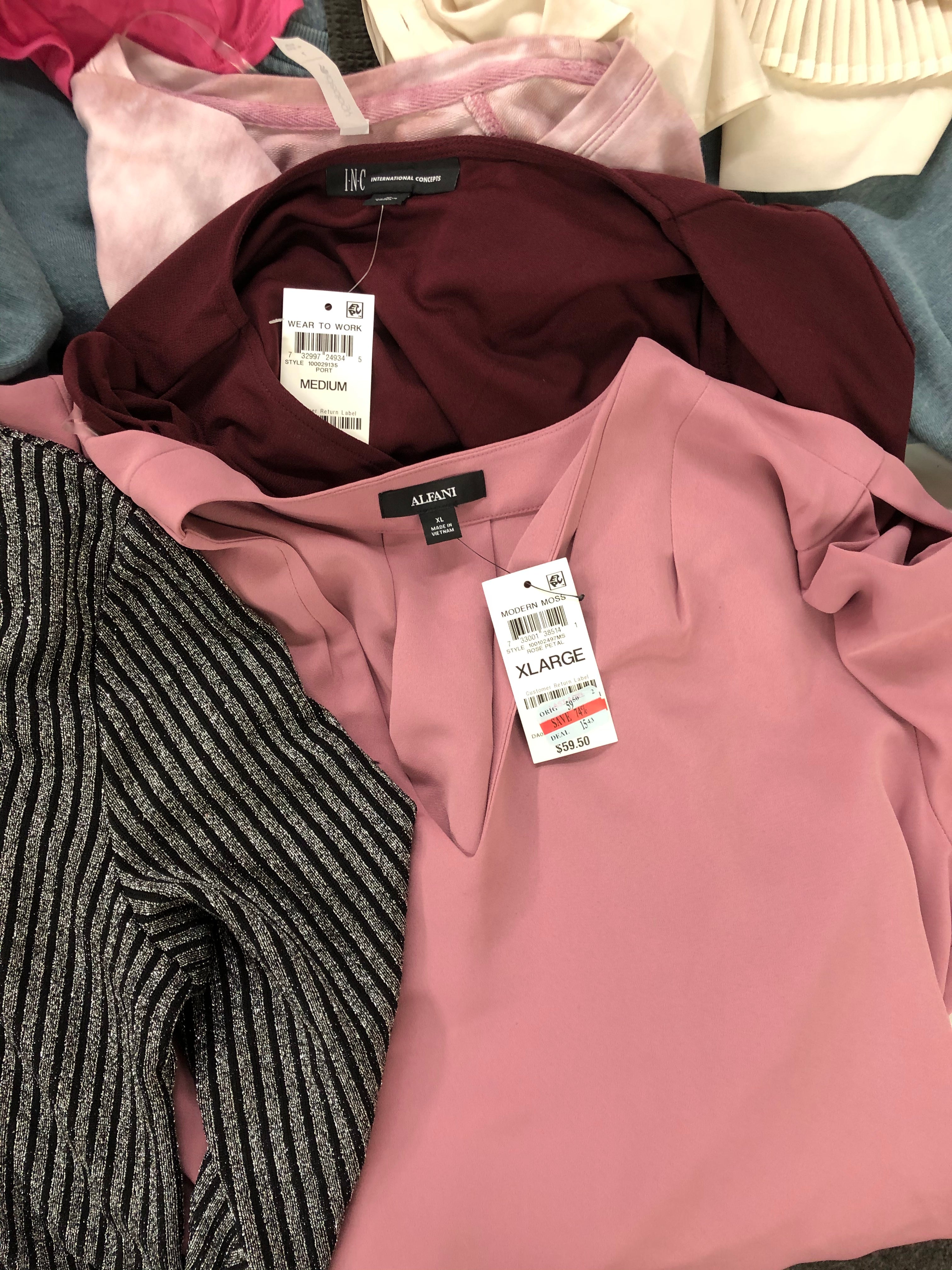 Women's Clothing Wholesale Lot CALVIN KLEIN, DKNY, Michael Kors, DKNY, Tommy Hilfiger, American Apparel, Guess, RACHEL Rachel Roy, Ideology and more, 25 Units, Shelf Pulls, MSRP $1,512.99