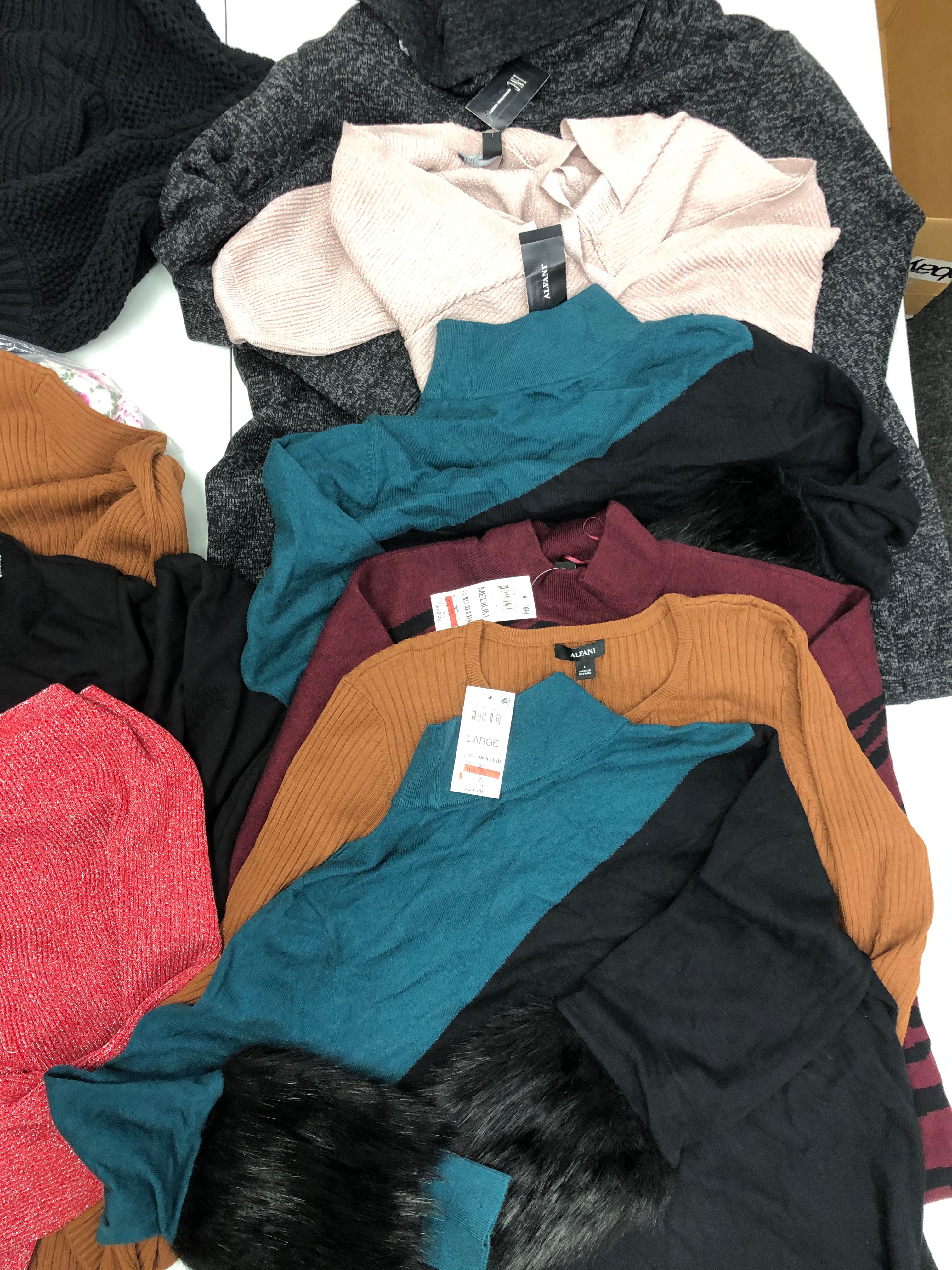 Women's Clothing Top Wholesale Lot, Alfani, Ideology and INC 11 Units, Shelf Pulls, MSRP $764.50