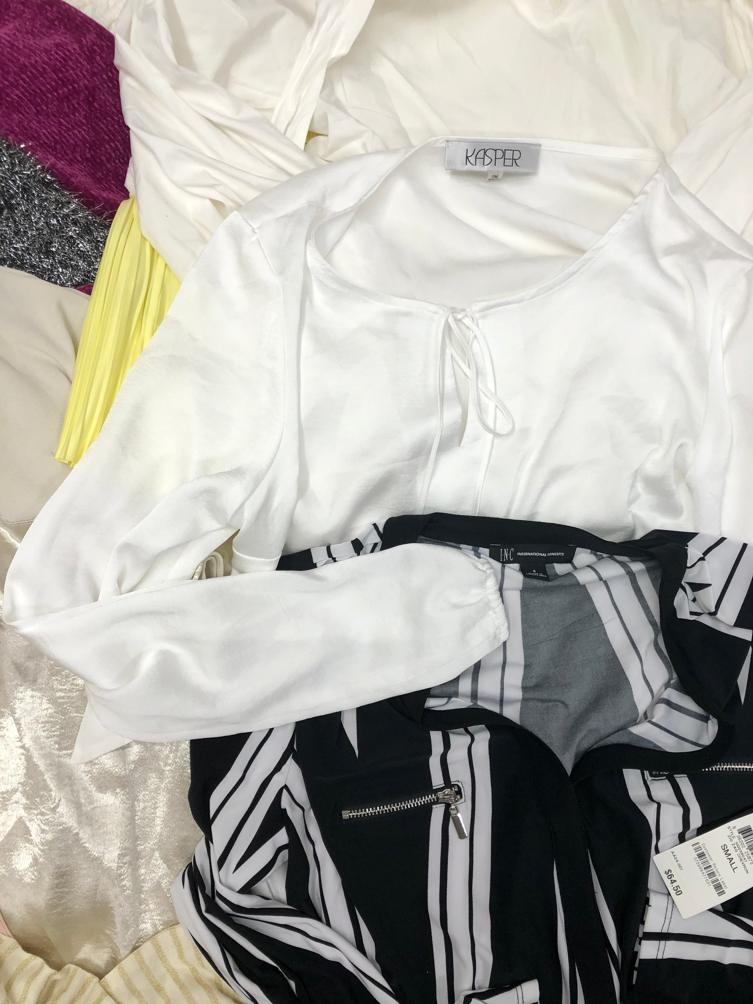 Women's Clothing Top Wholesale Lot, Polo Ralph Lauren, Calvin Klein, Alfani, City Studio and more, 11 Units, Shelf Pulls, MSRP $812