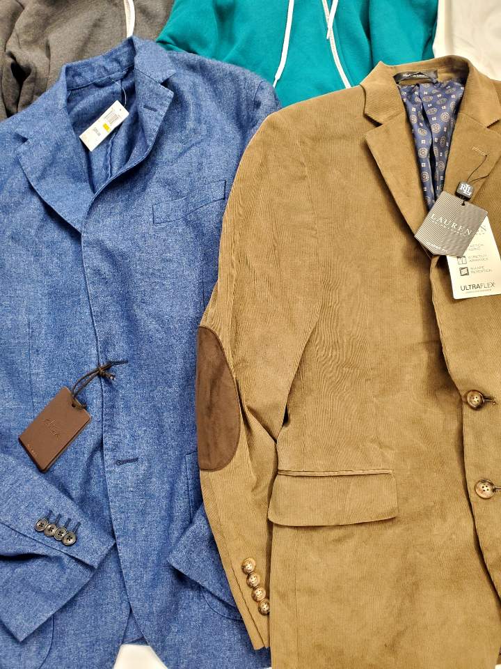 Men's Clothing ASSORTED Wholesale Lot, ALTEA, LAUREN RALPH LAUREN, AMERICAN APPAREL and more, 7 Items, Shelf Pulls, MSRP $1,761
