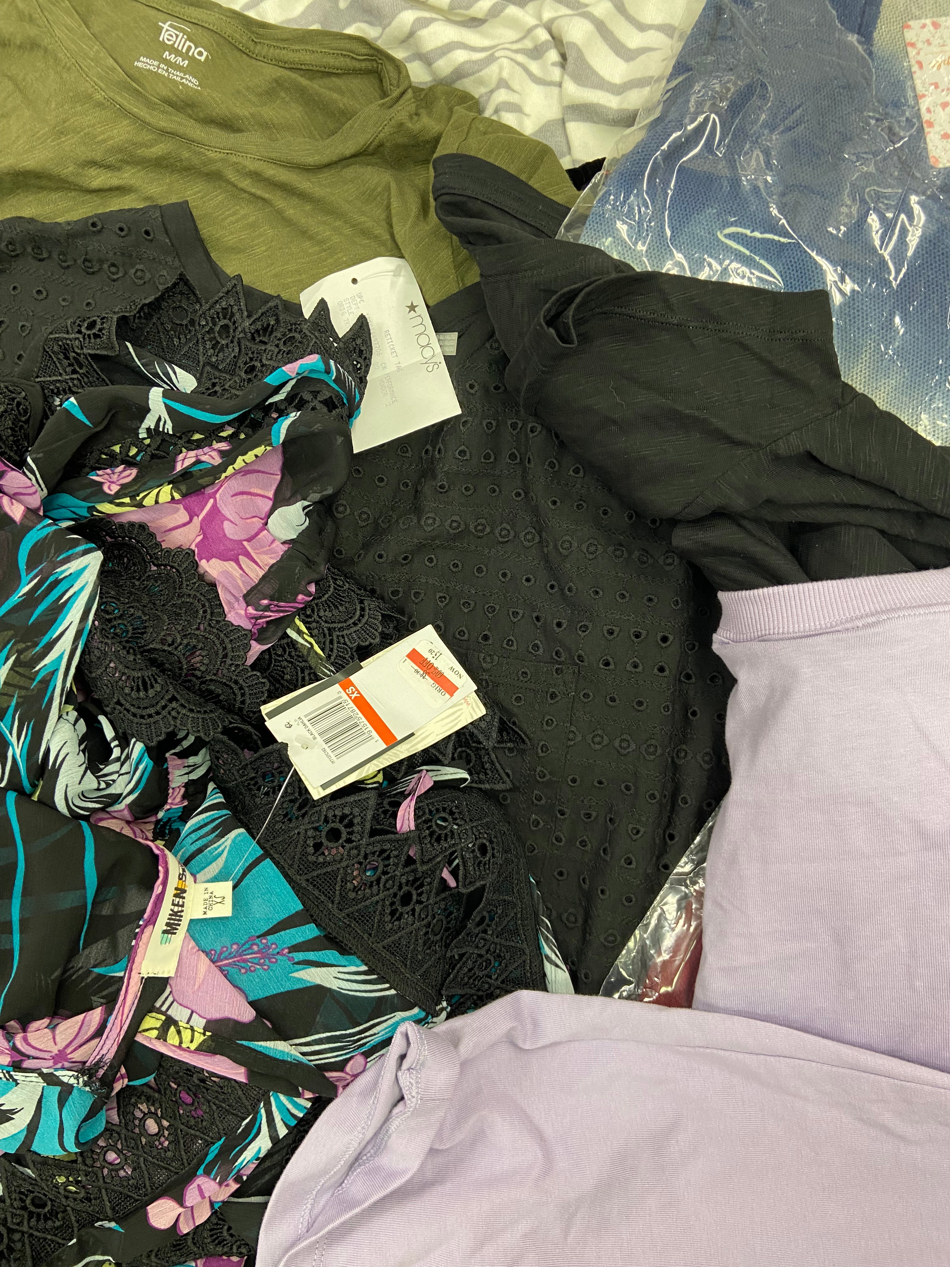 Women's Clothing Tops Wholesale Lot, ADIDAS, CALVIN KLEIN, BUFFALO, FREE PEOPLE, HILARY RADLEY and more, 30 items, Shelf Pulls, MSRP $1,066
