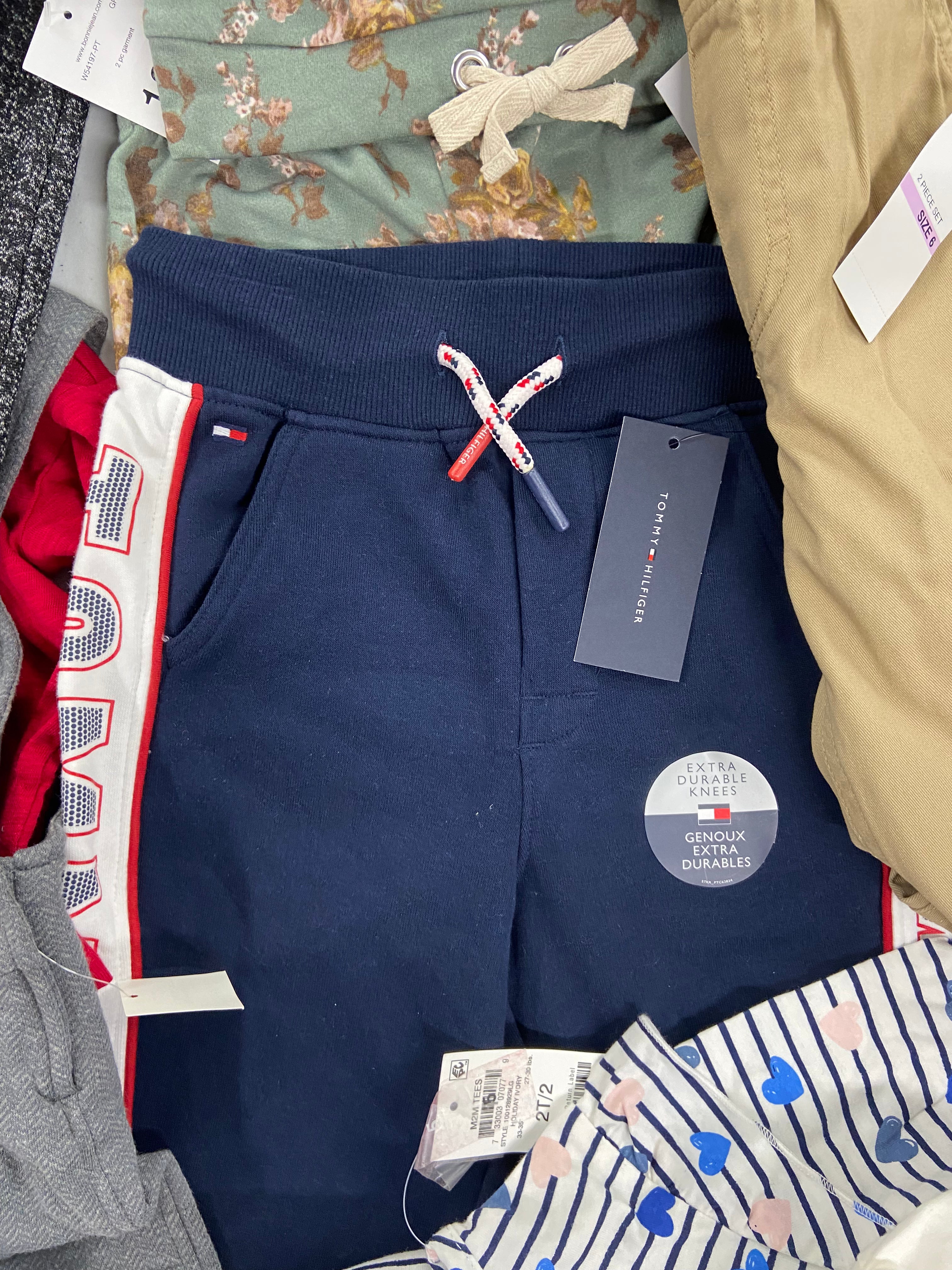 Baby's Clothing Assorted Wholesale Lot, TOMMY HILFIGER, CHAMPION, BONNIE JEAN, FIRST IMPRESSIONS , CARTER'S and more, 18 items, Shelf Pulls, MSRP $602