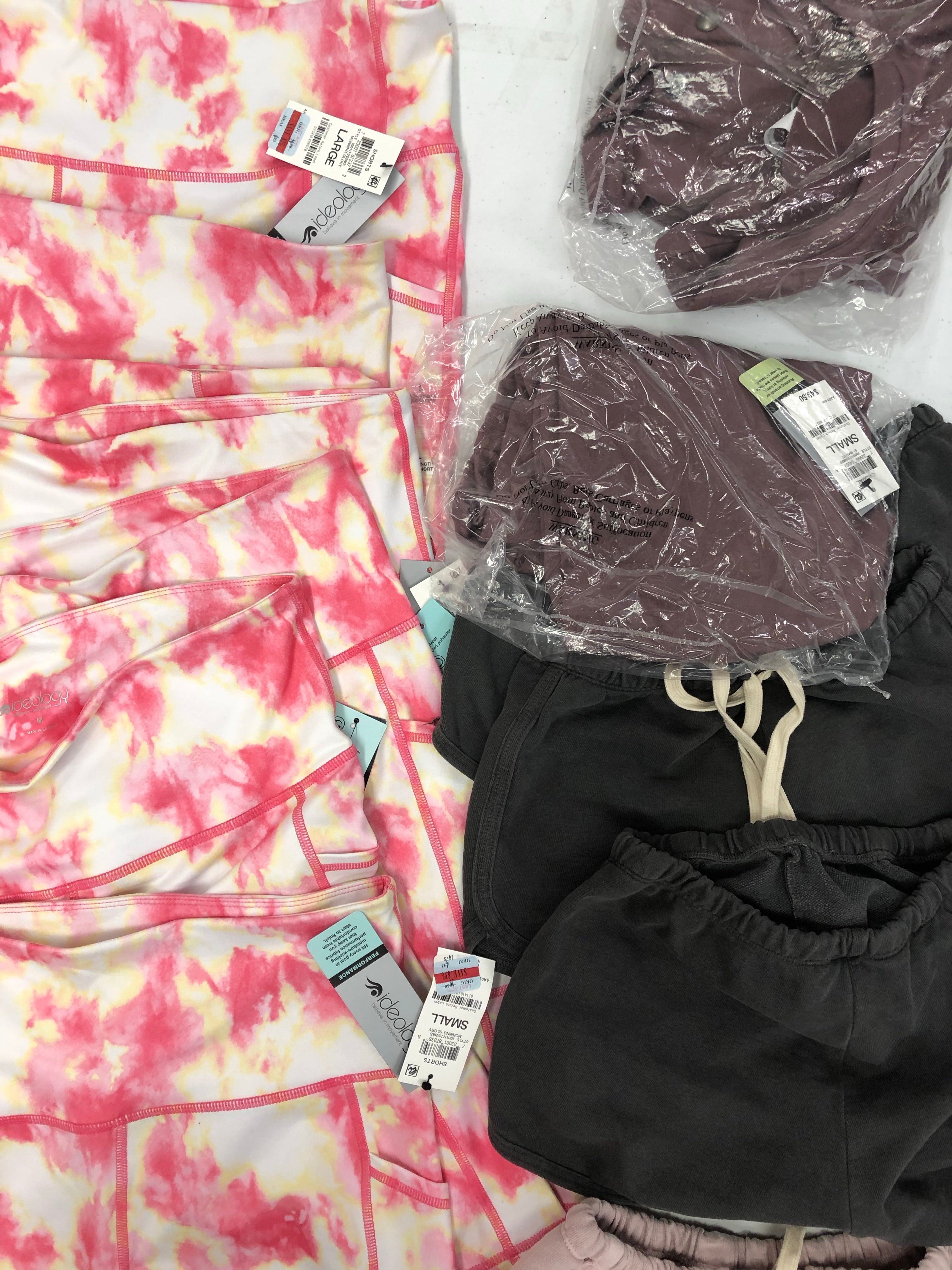 Women's Clothing Assorted Activewear Wholesale Lot, AMERICAN APPAREL and IDEOLOGY, 19 items, Shelf Pulls, MSRP $715