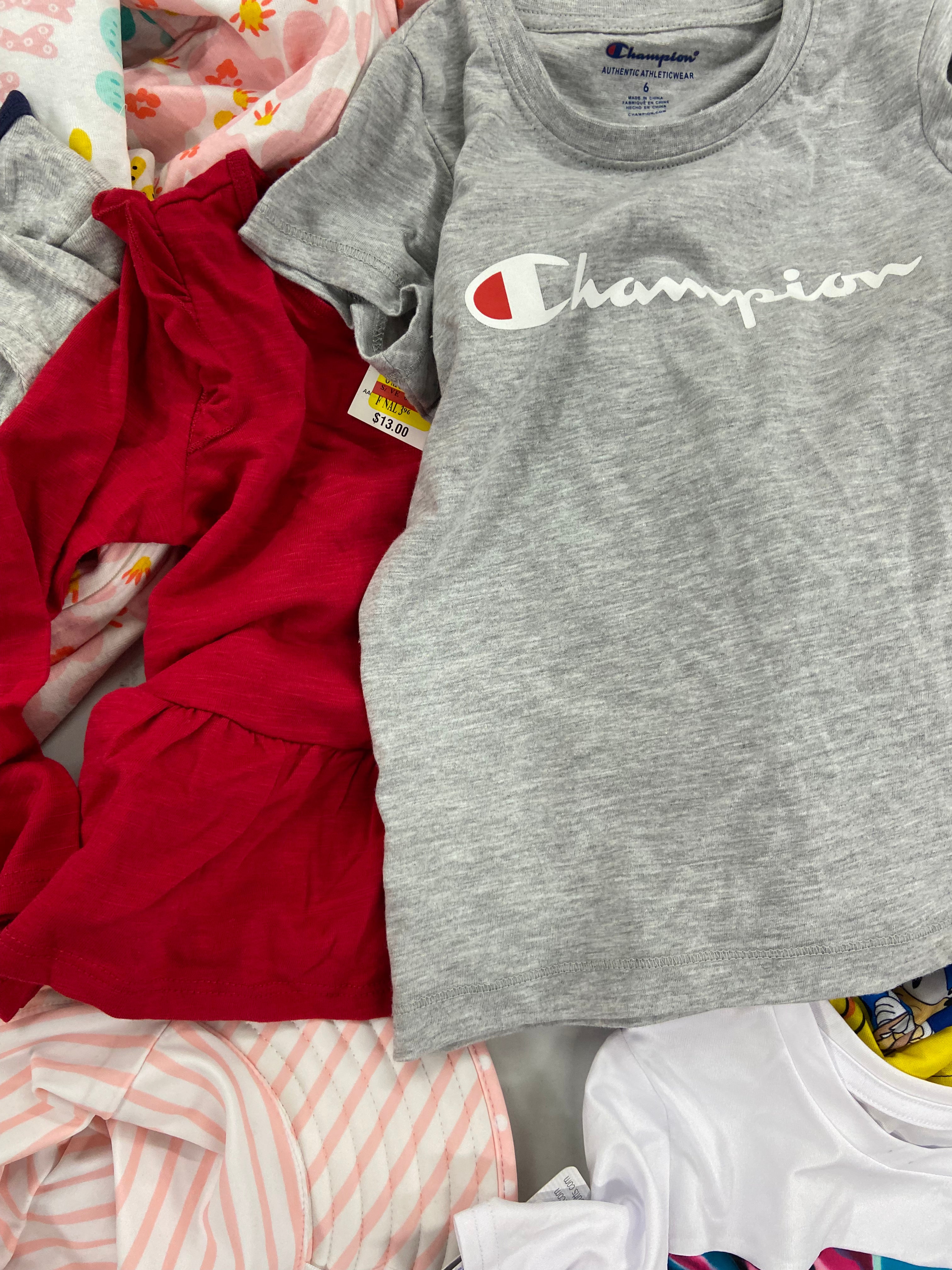 Kid's Clothing Wholesale Lot, NIKE, NAUTICA, SONIC, RARE EDITIONS, TOMMY HILFIGER, CALVIN KLEIN, CHAMPION, MAX & OLIVIA and more, 45 items, Shelf Pulls, MSRP $710