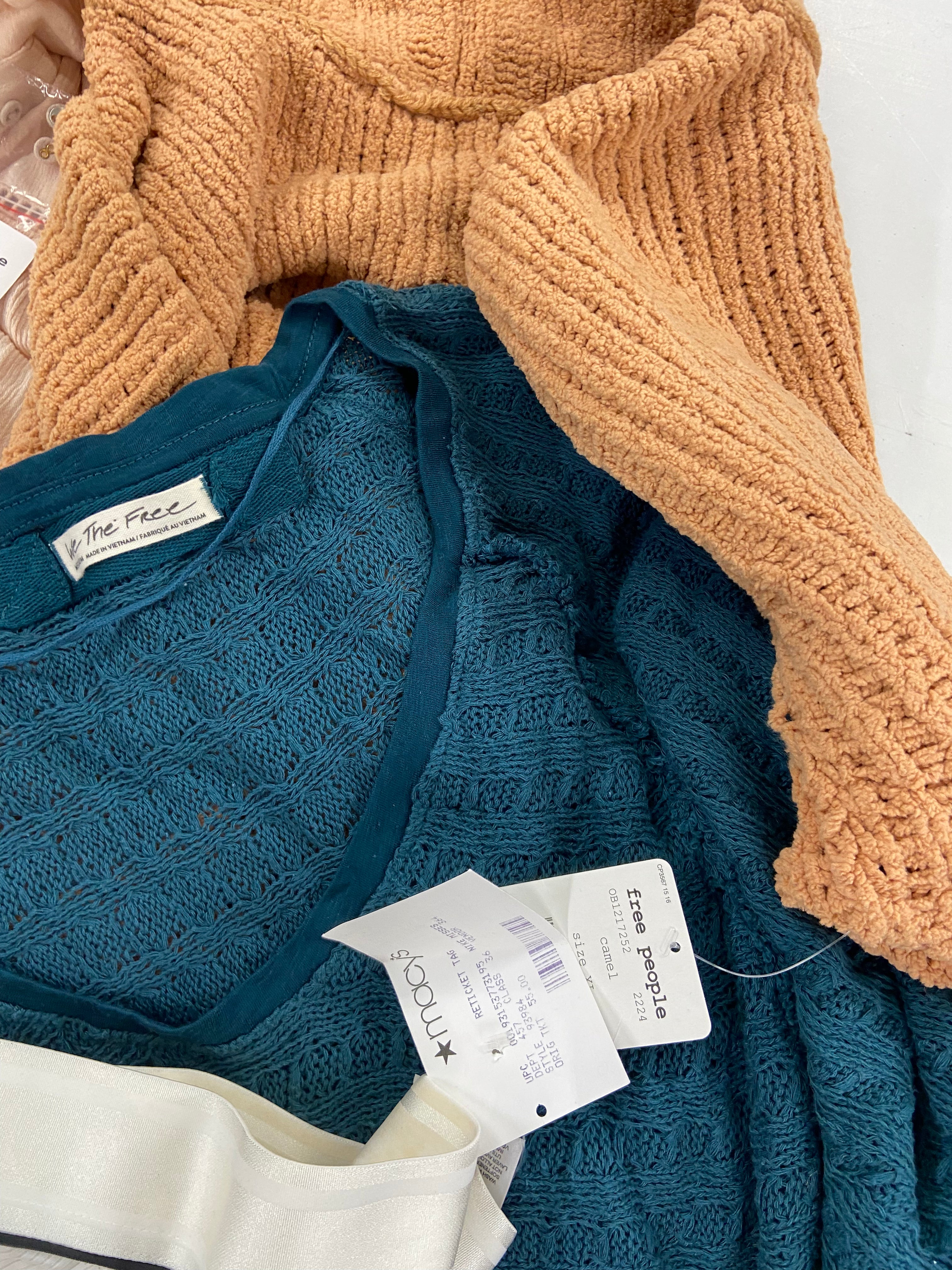 Women's Clothing Assorted Wholesale Lot, FREE PEOPLE, ADIDAS, NIKE, UNDER ARMOUR, DKNY, CALVIN KLEIN, and more, 18 items, Shelf Pulls, MSRP $1,289